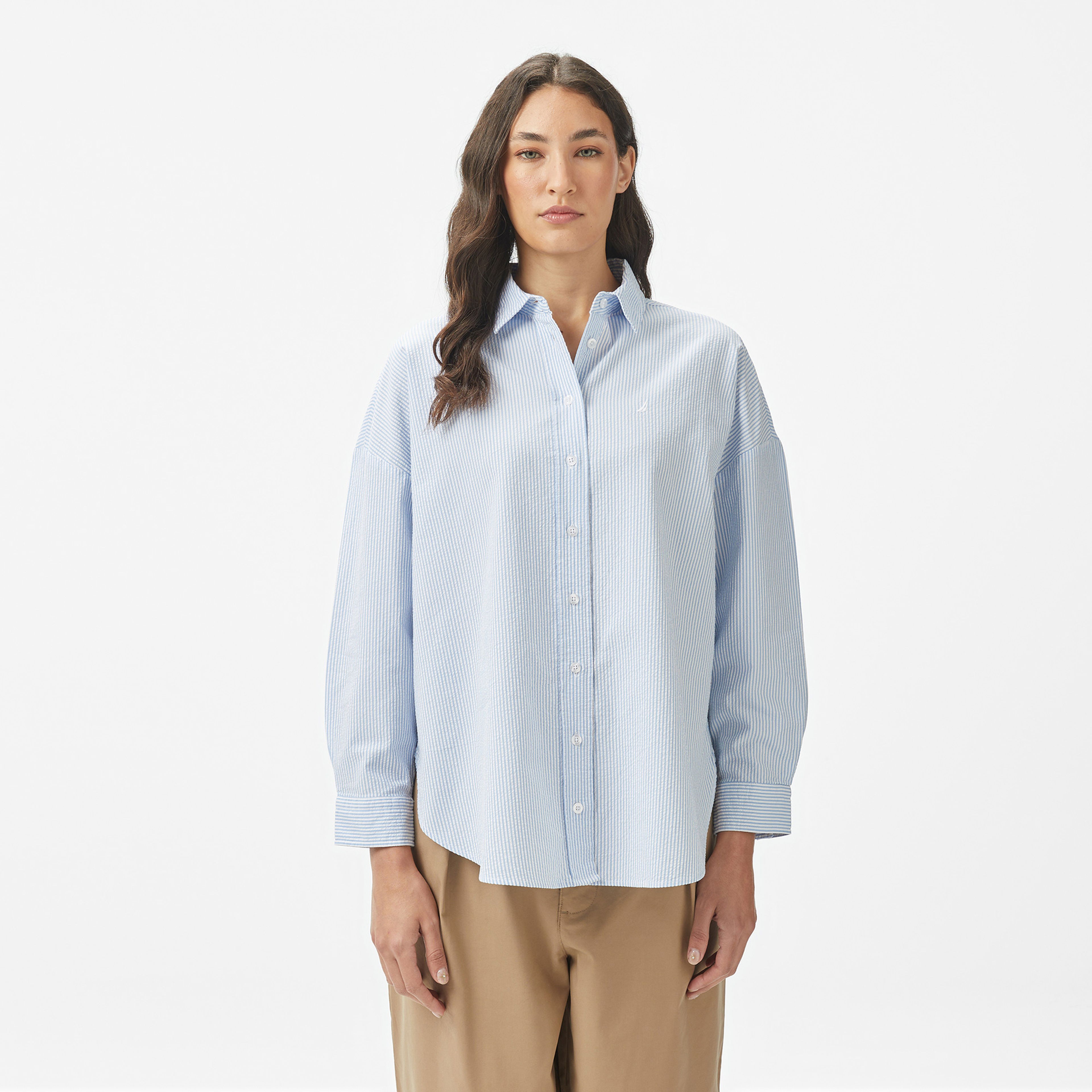 Nautica Kadın Siyah Regular Fit Polo Yaka T-Shirt