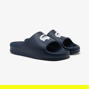 Lacoste Serve Slide 2.0 Erkek Mavi Terlik