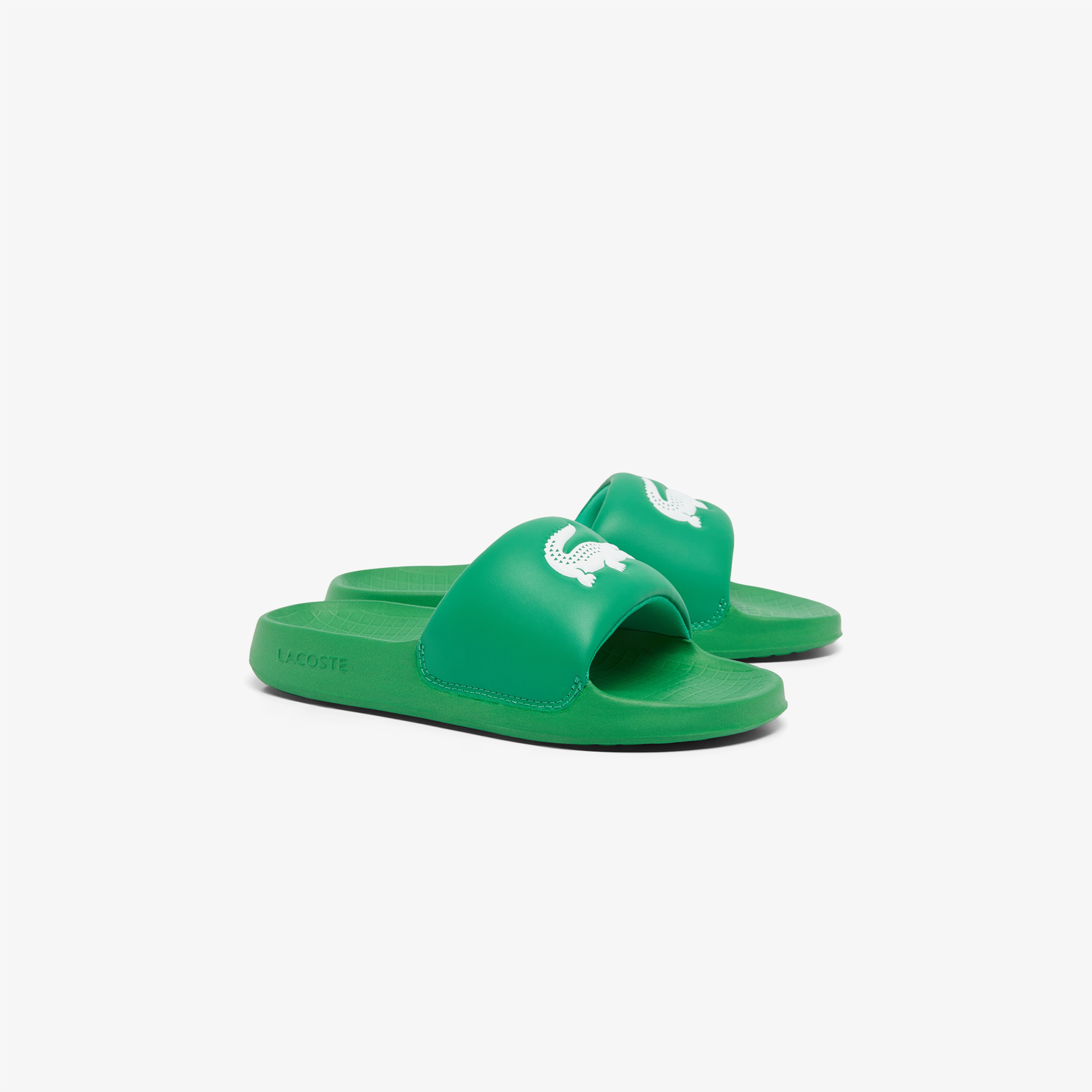 Lacoste Serve Slide 1.0 Çocuk Yeşil Terlik