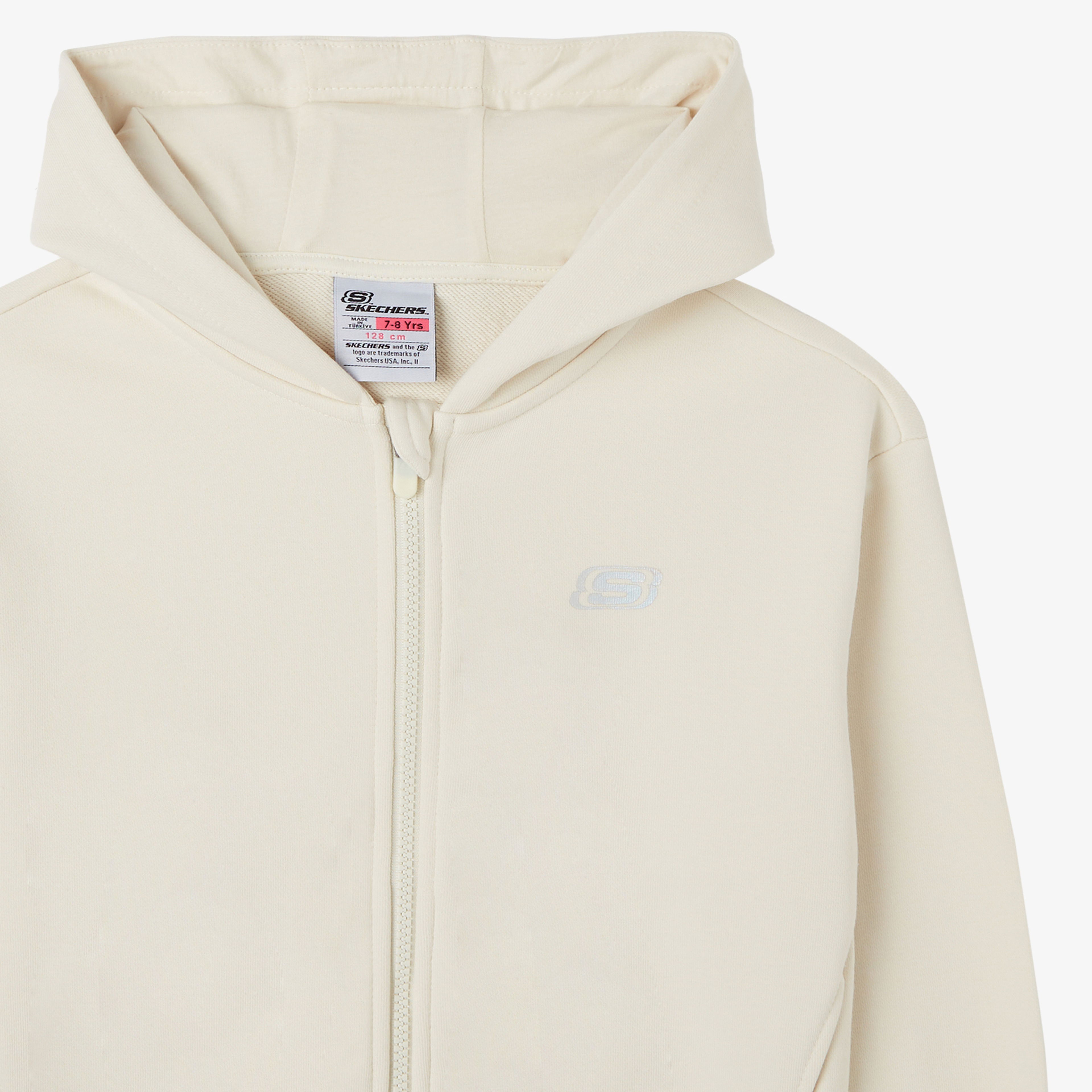 Skechers Essentials Full Zip Çocuk Beyaz Sweatshirt