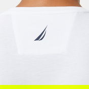 Nautica Erkek Beyaz Regular Fit Baskılı T-Shirt