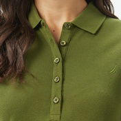 Nautica Kadın Yeşil Regular Fit Polo Yaka T-Shirt