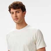 Nautica Erkek Krem Regular Fit Desenli T-Shirt