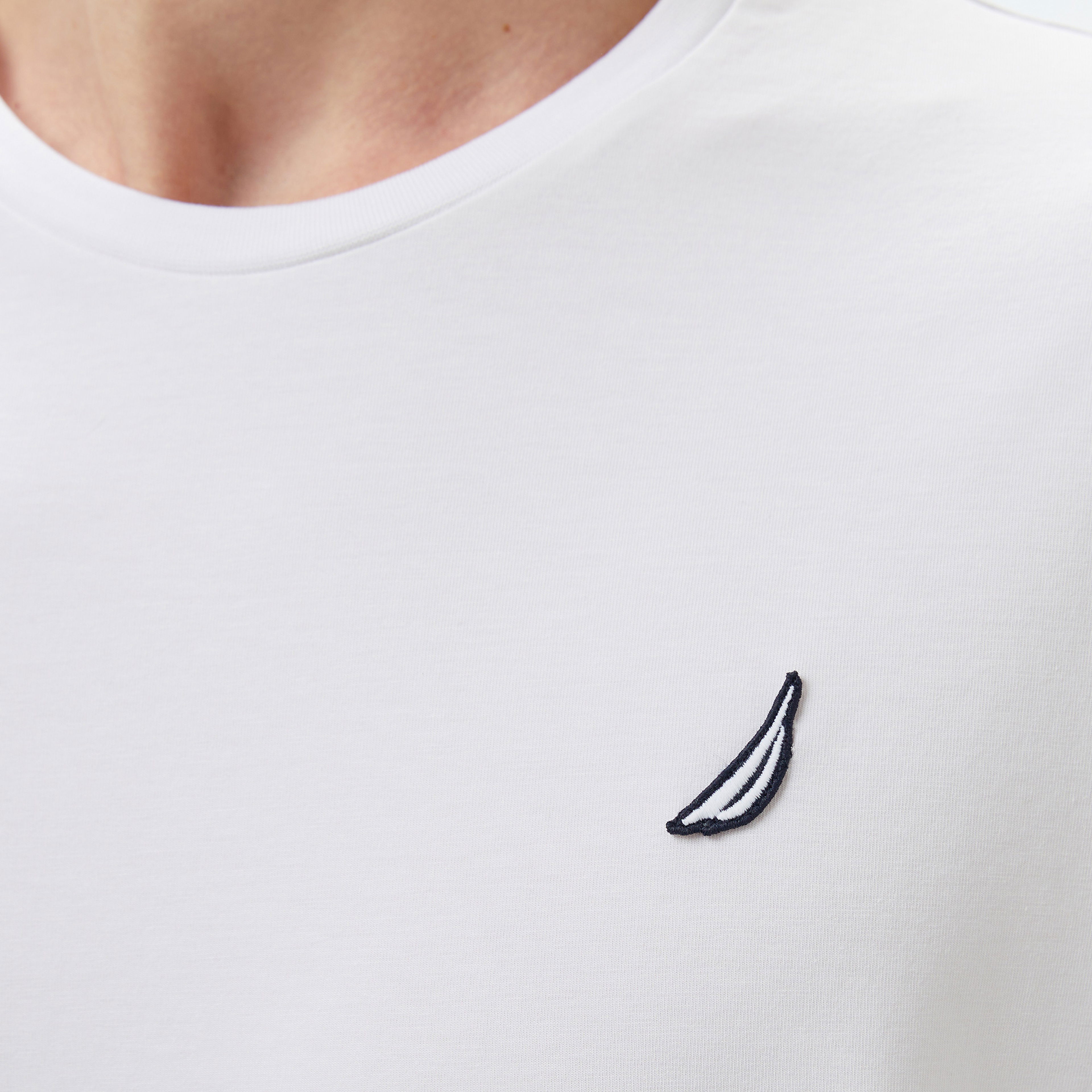 Nautica Erkek Beyaz Regular Fit T-Shirt