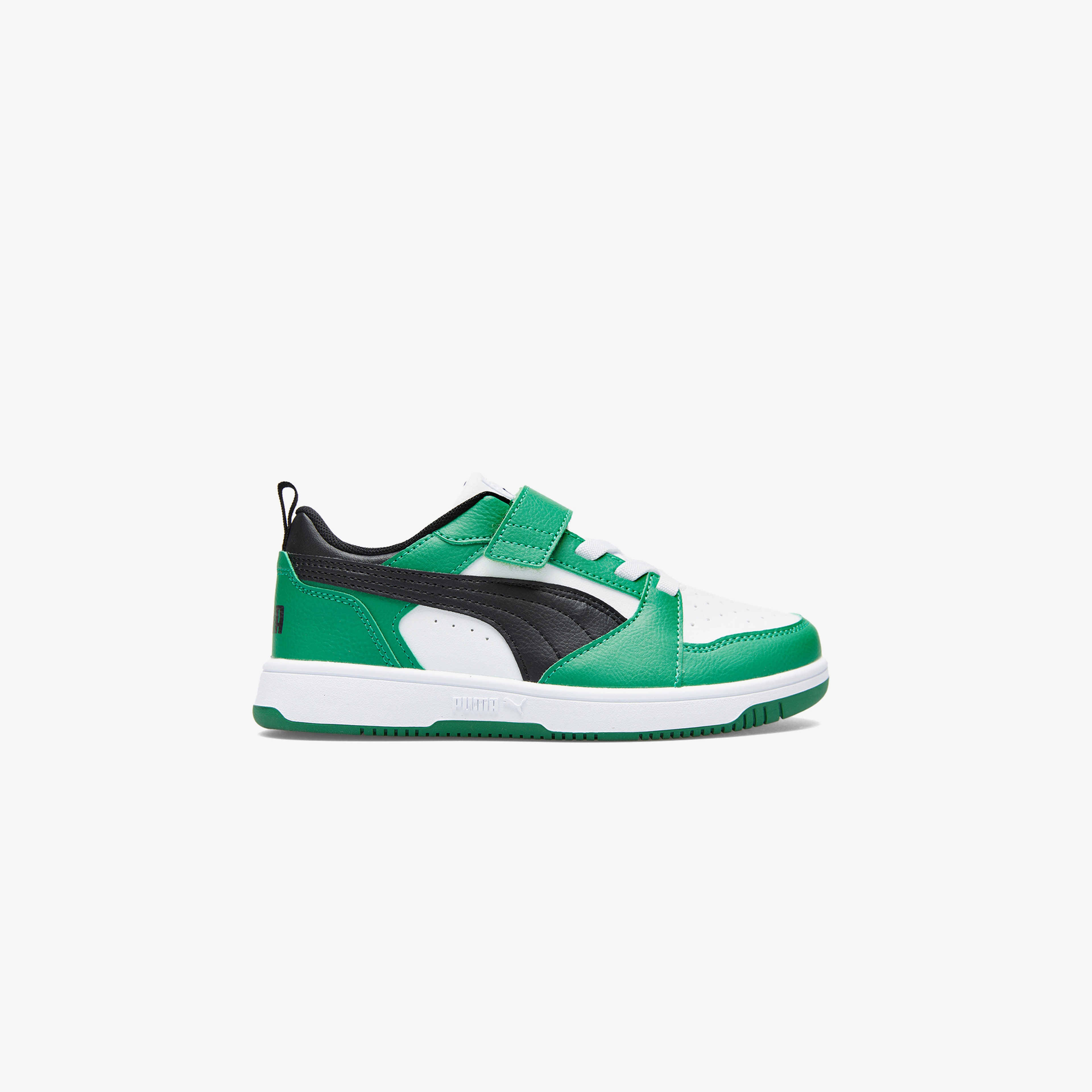 Puma Rebound V6 Lo Çocuk Yeşil Beyaz Sneaker