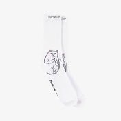 Ripndip Lord Nermal Unisex Beyaz Çorap