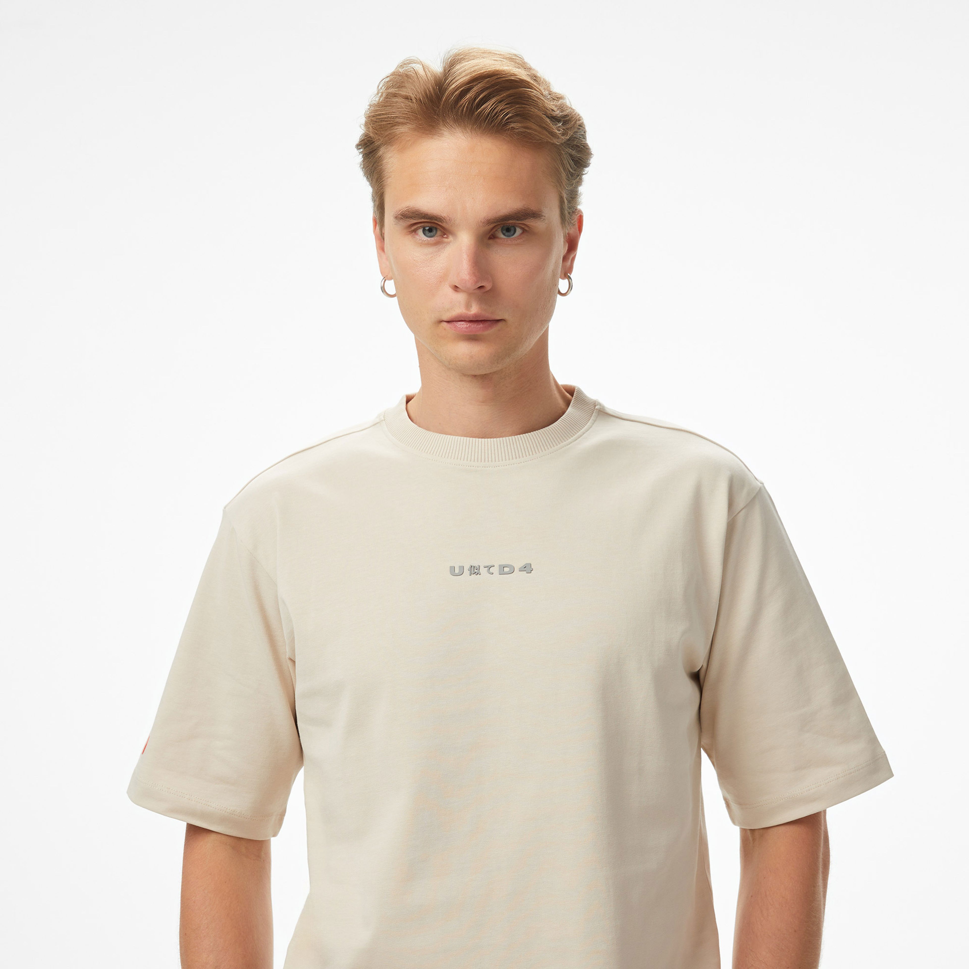 UNITED4 Comfort Erkek Krem T-Shirt