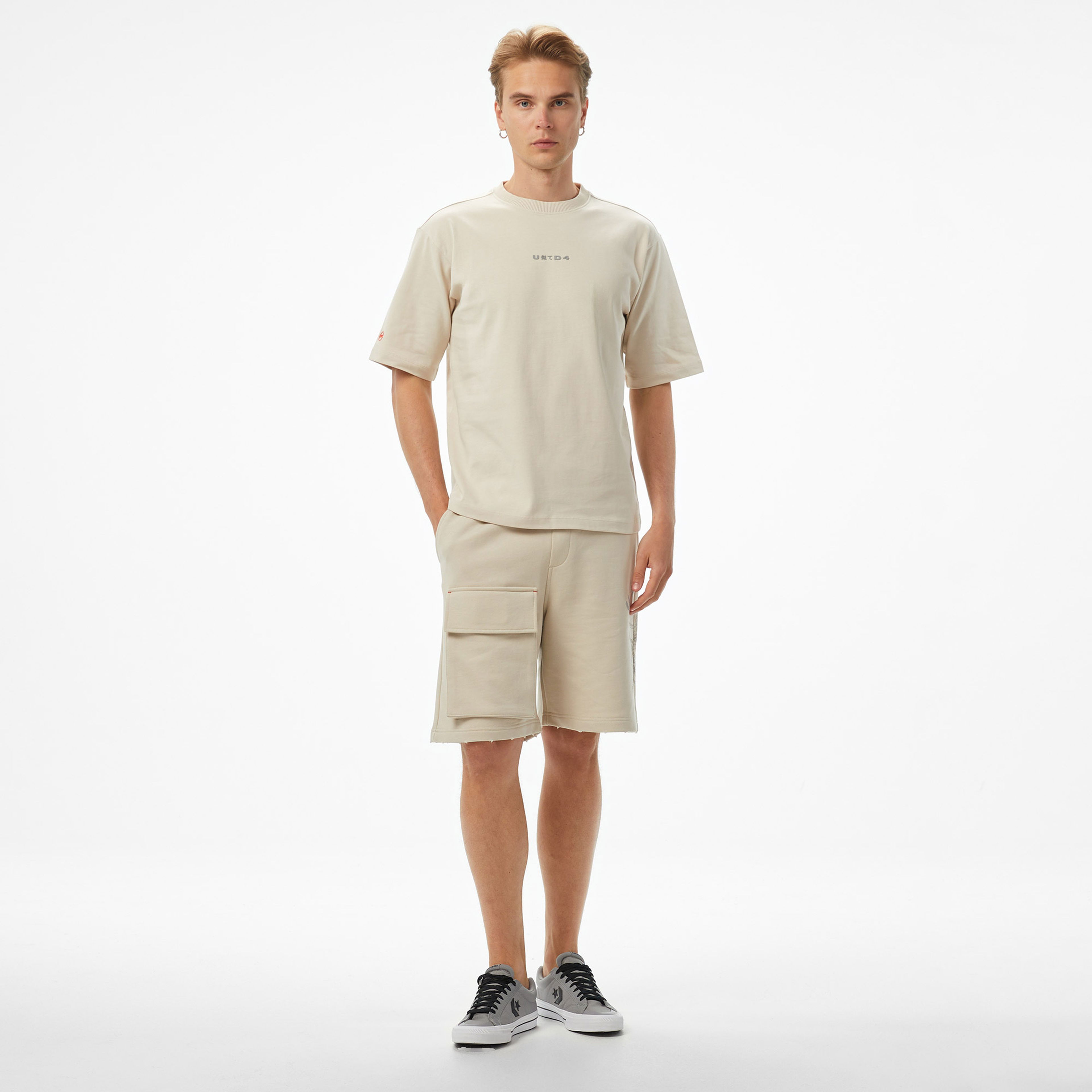 UNITED4 Comfort Erkek Krem T-Shirt