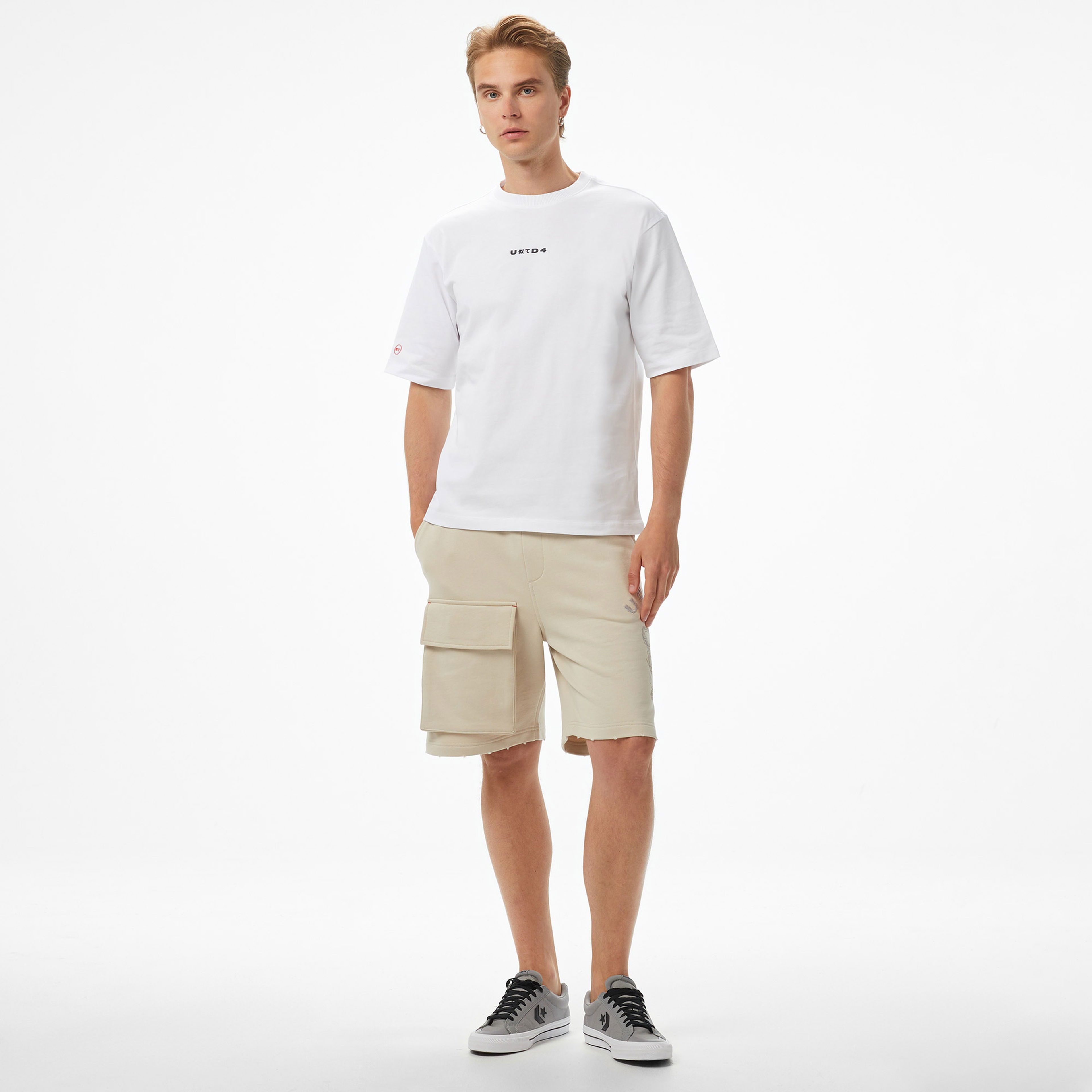 UNITED4 Comfort Erkek Beyaz T-Shirt
