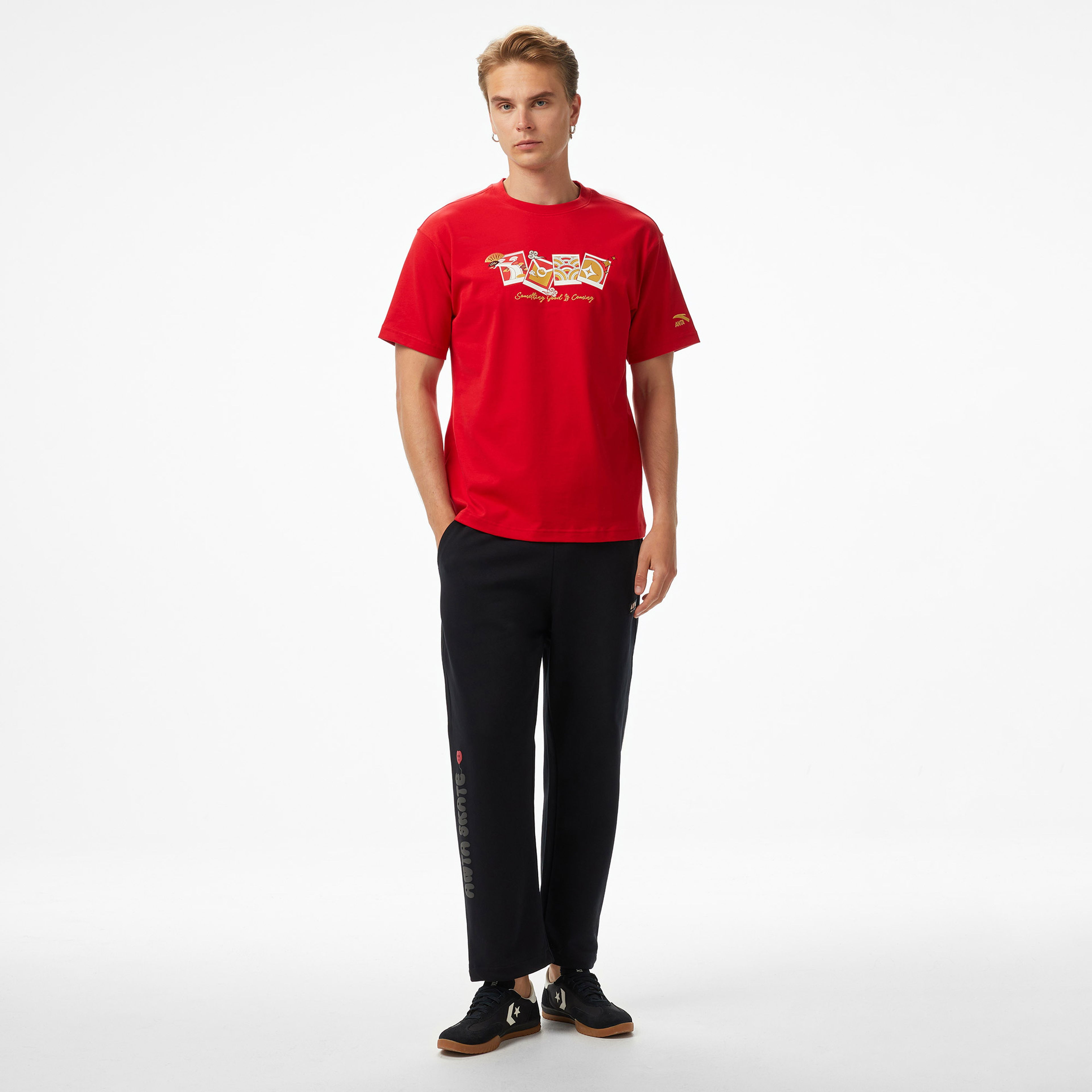 Anta CNY Good Luck Erkek Kırmızı T-Shirt