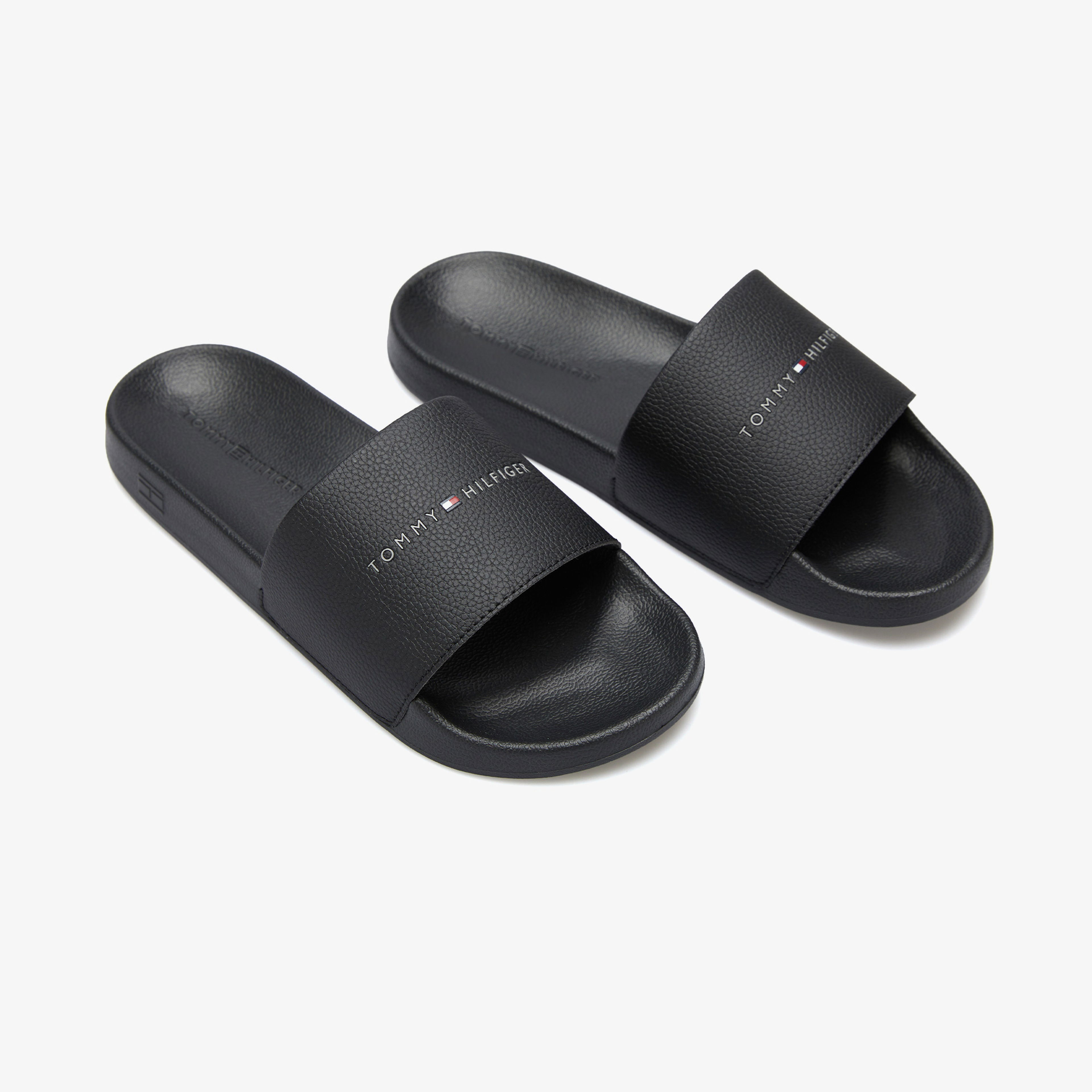 Tommy Hilfiger Hilifger Nyc Pool Erkek Siyah Terlik