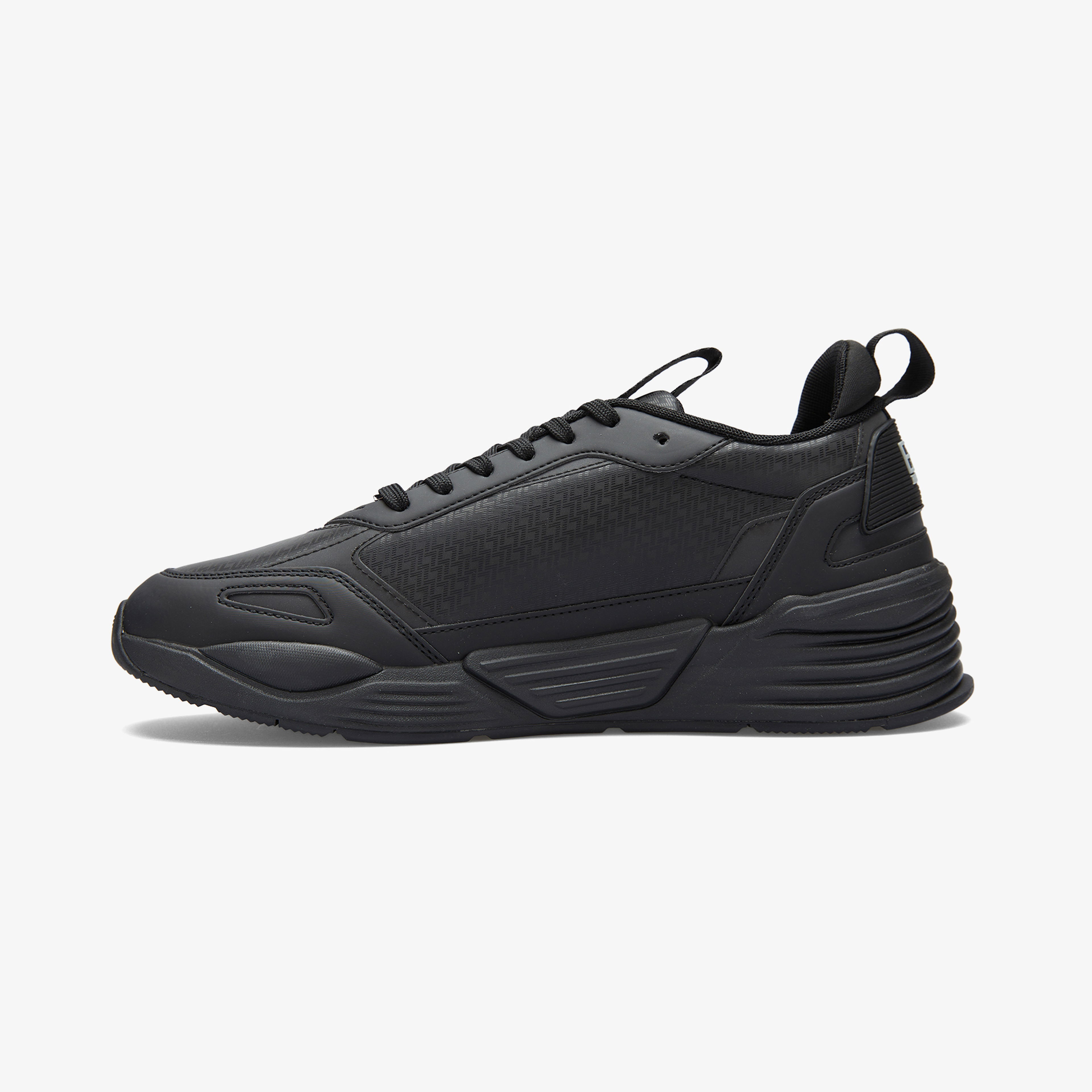 Ea7 Ace Runner Monogram Unisex Siyah Spor Ayakkabı