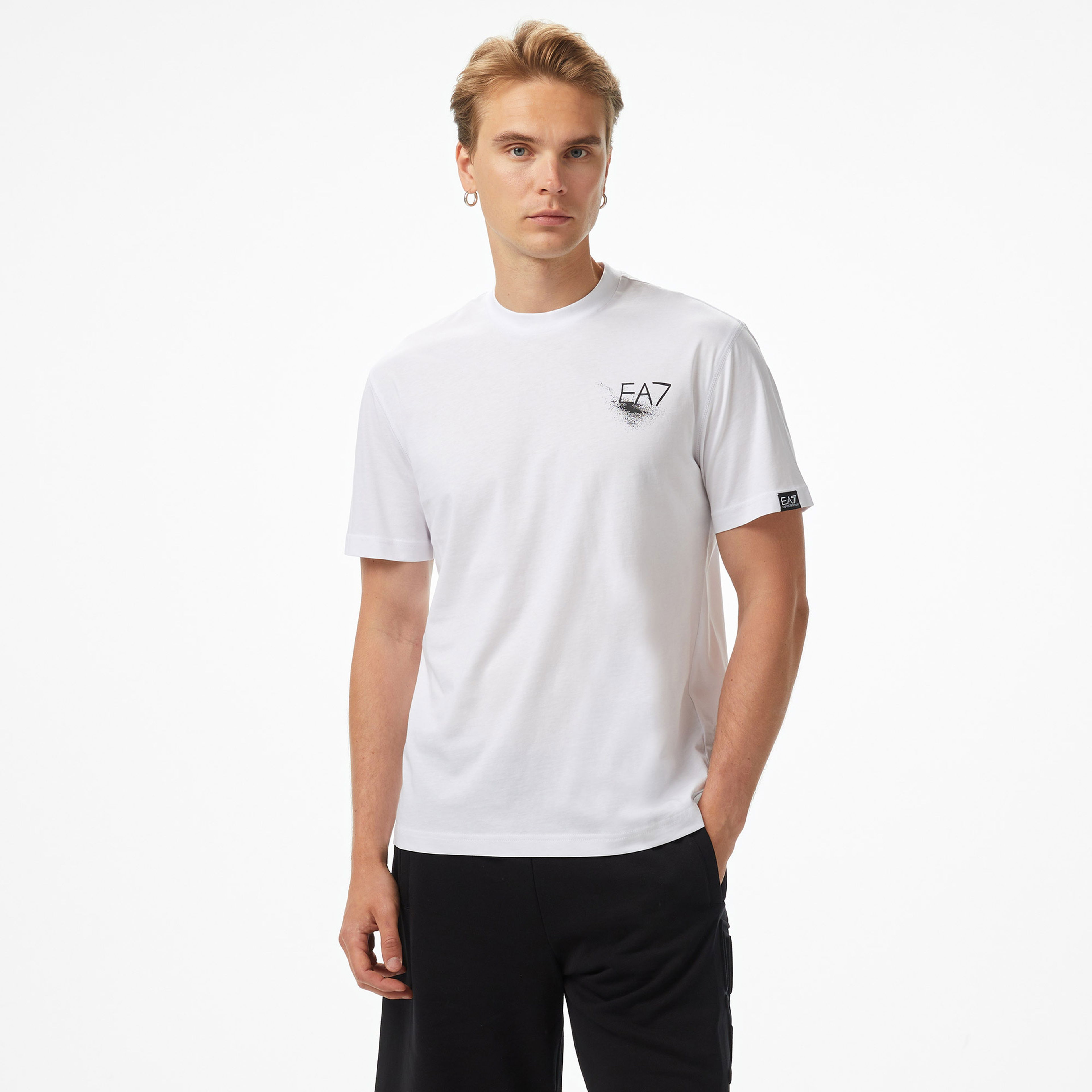 Emporio Armani Pamuklu Erkek Beyaz Polo