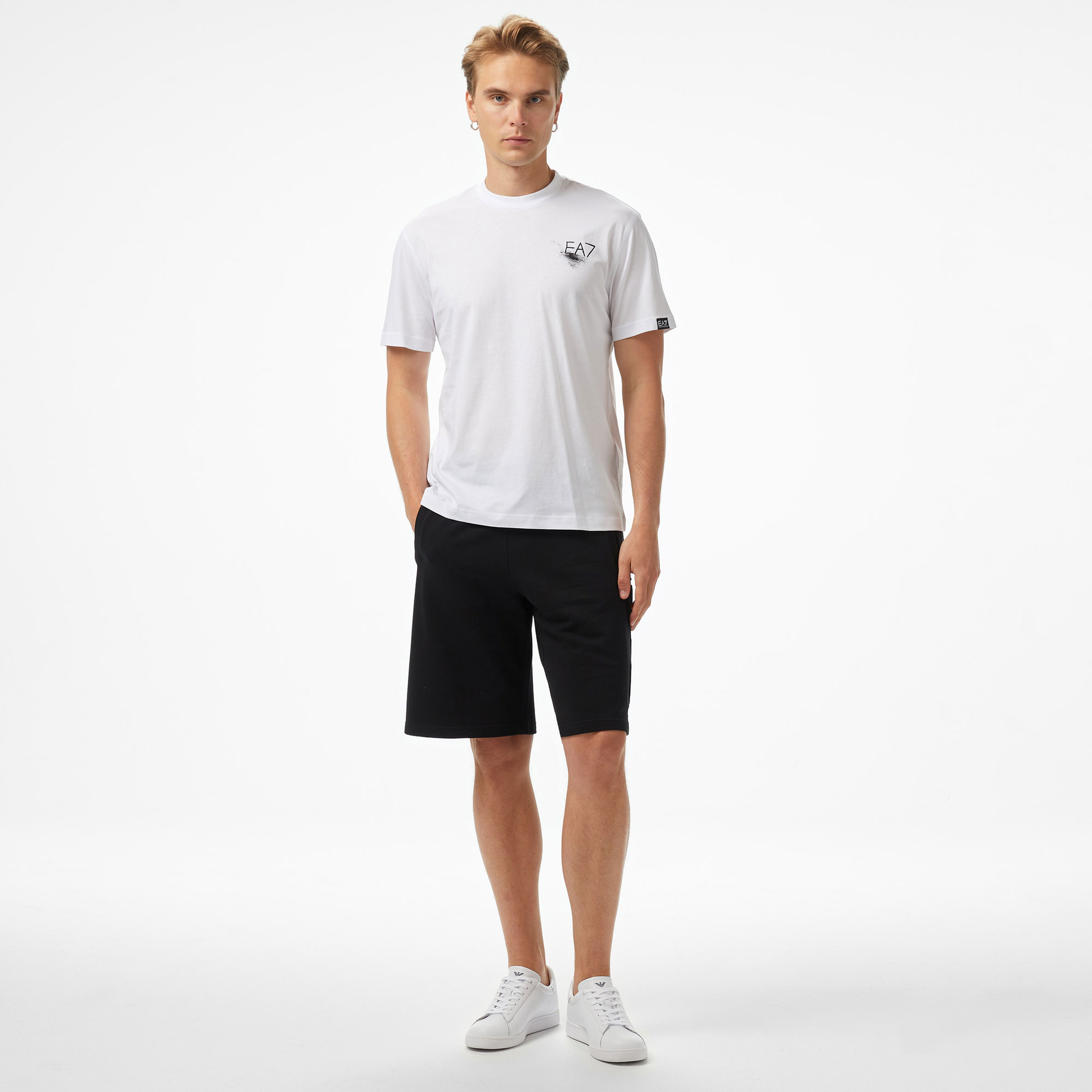 Emporio Armani Pamuklu Erkek Beyaz Polo