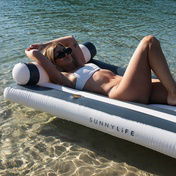 Sunnylife Luxe Lilo Siyah Çizgili Şişme Deniz Yatağı