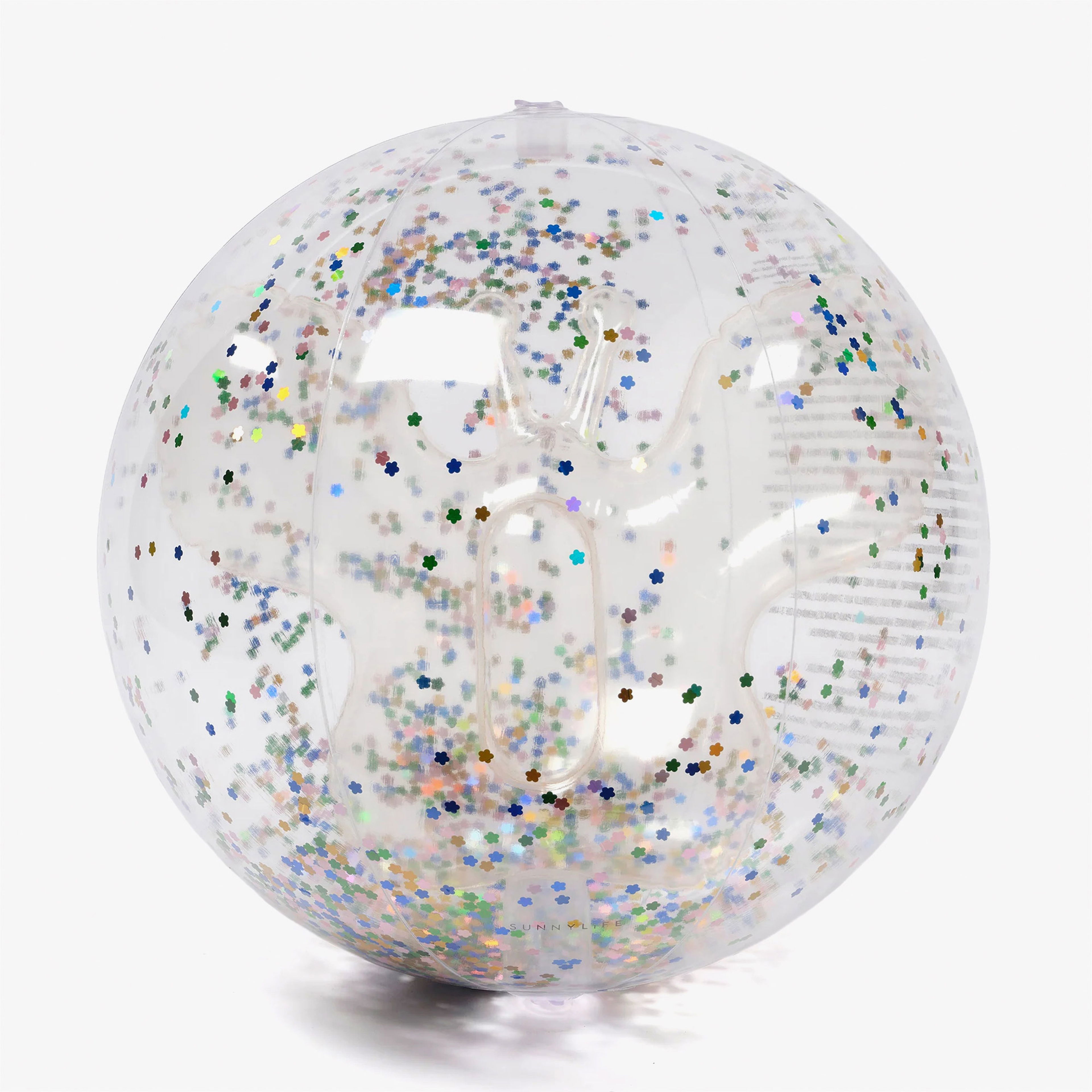 Sunnylife 3 Boyutlu Inflatable Cotton Candy Glitter Renkli Plaj Topu
