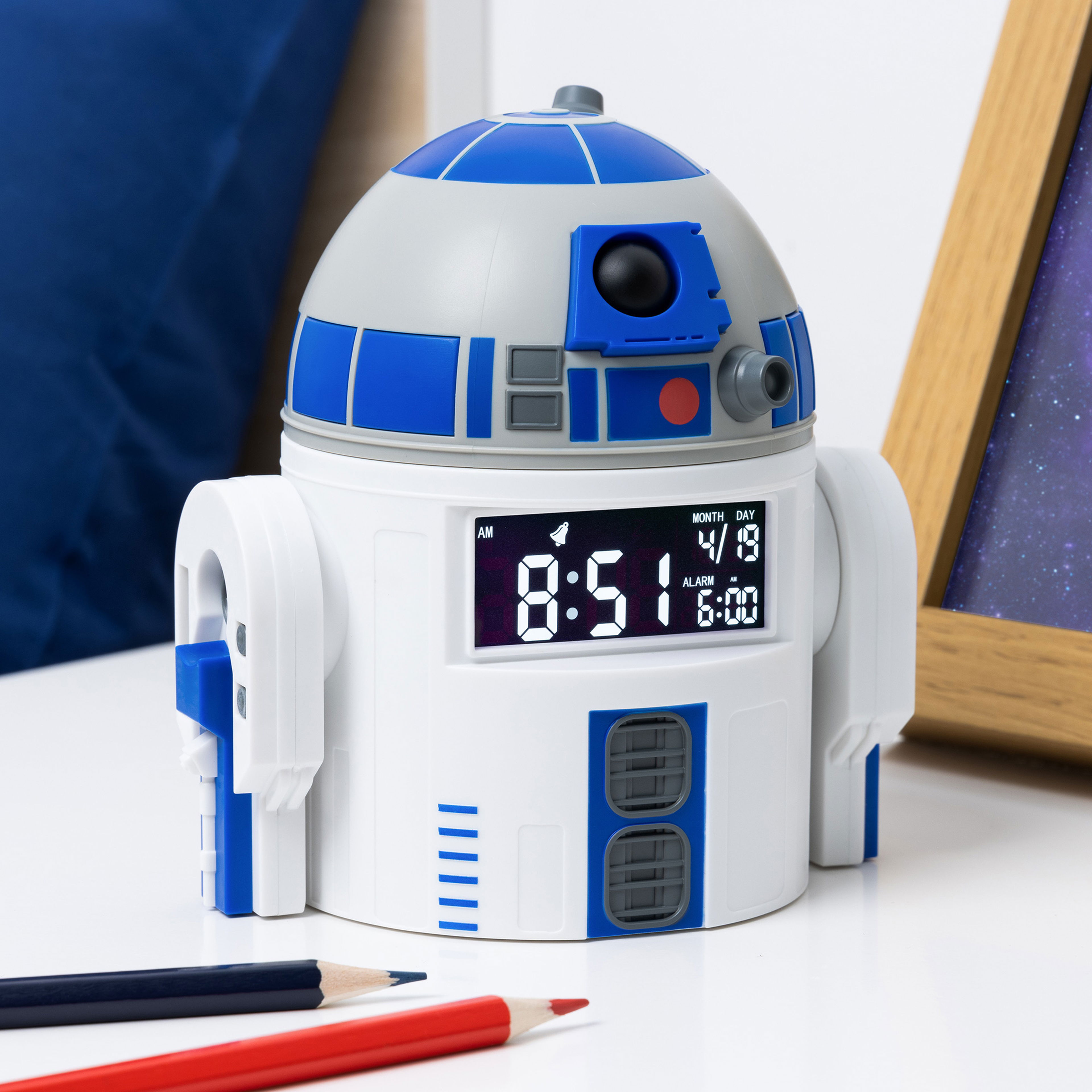 Paladone Star Wars R2-D2 Beyaz Alarm Saati