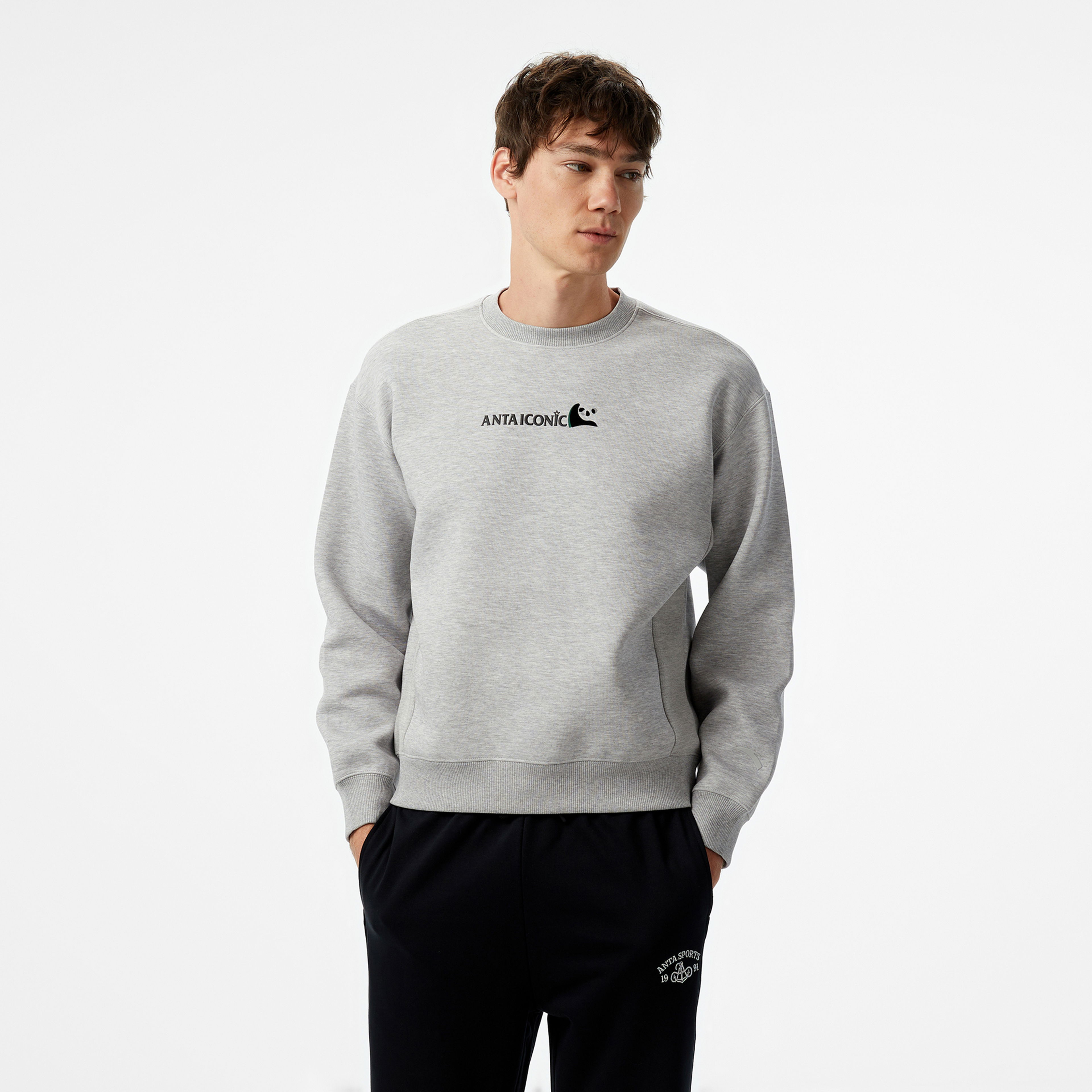 Anta CNY Good Luck Erkek Gri Hoodie
