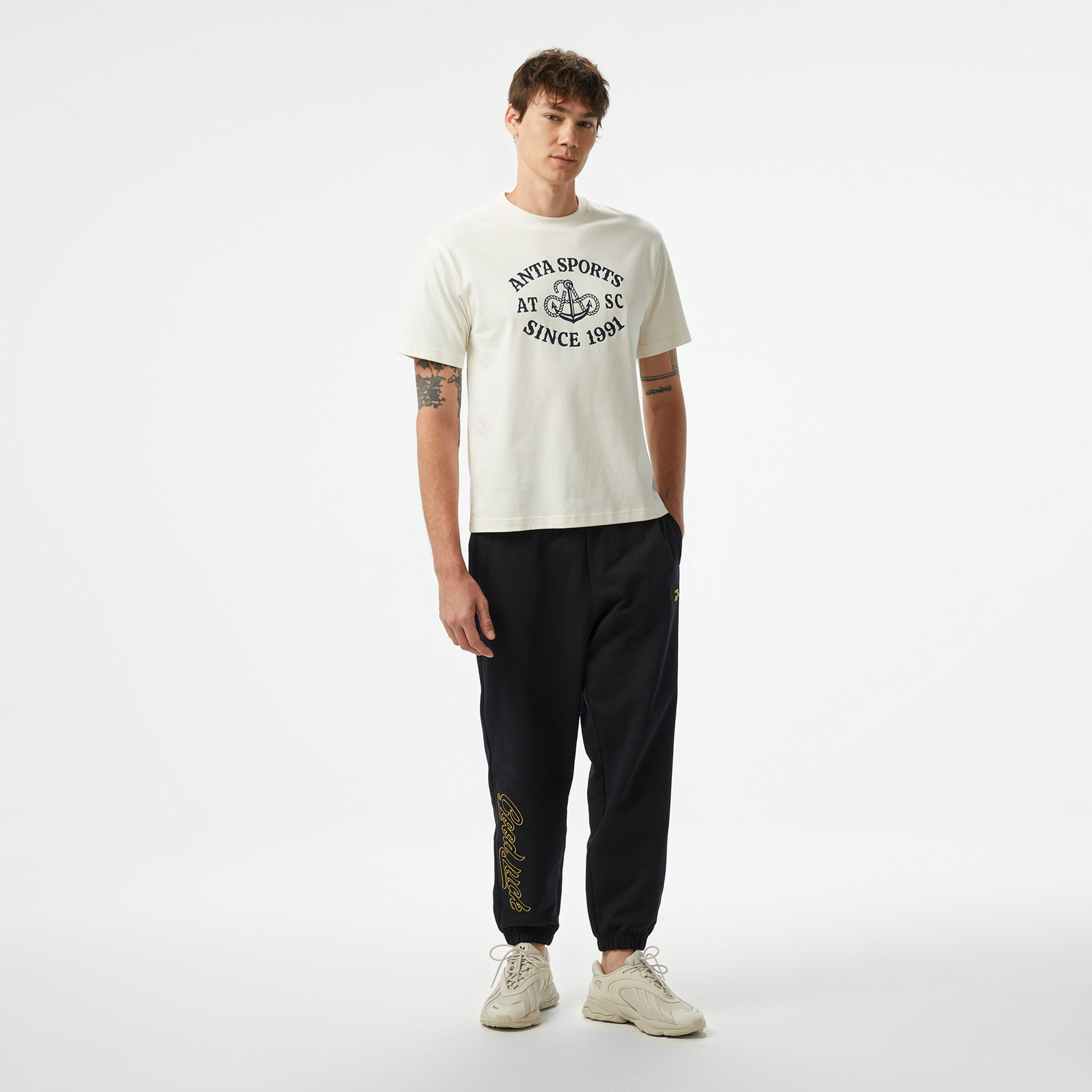 Anta Sports Club Erkek Beyaz T-Shirt