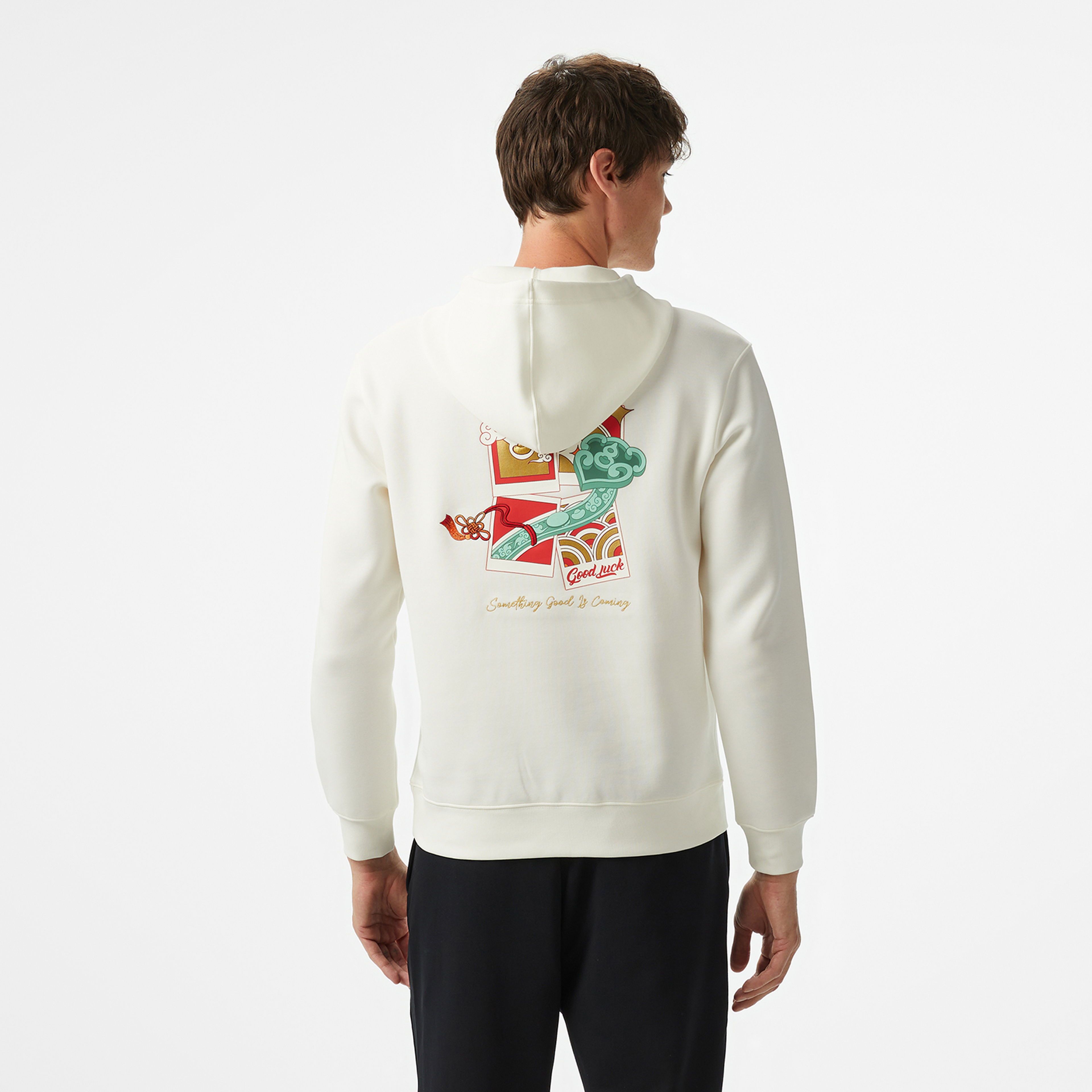 Anta Sports Club Erkek Beyaz Sweatshirt