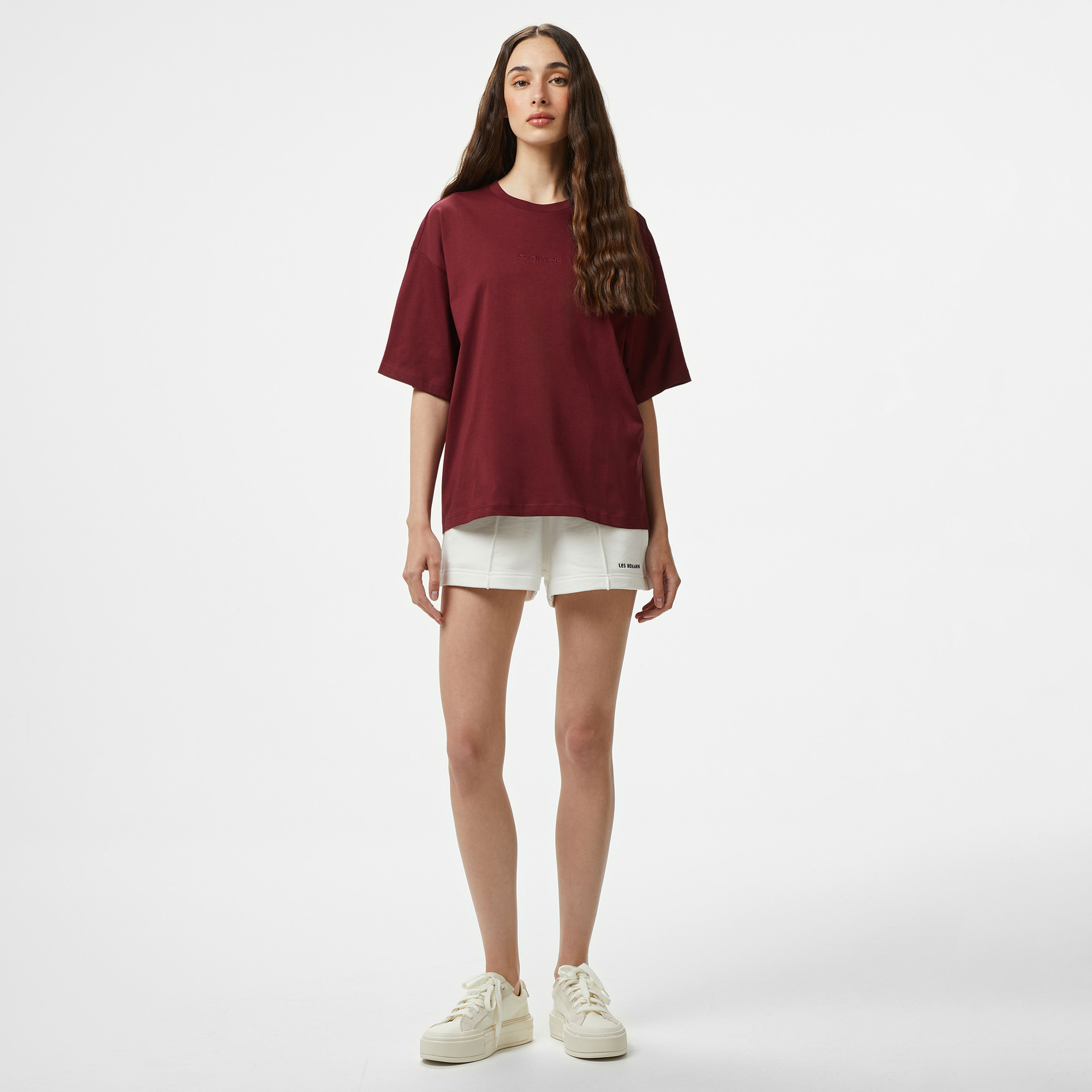 Les Benjamins Kadın Bordo T-Shirt