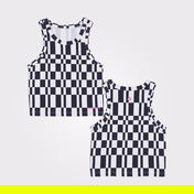 Converse Checkered Slim Fit Kadın Siyah Top