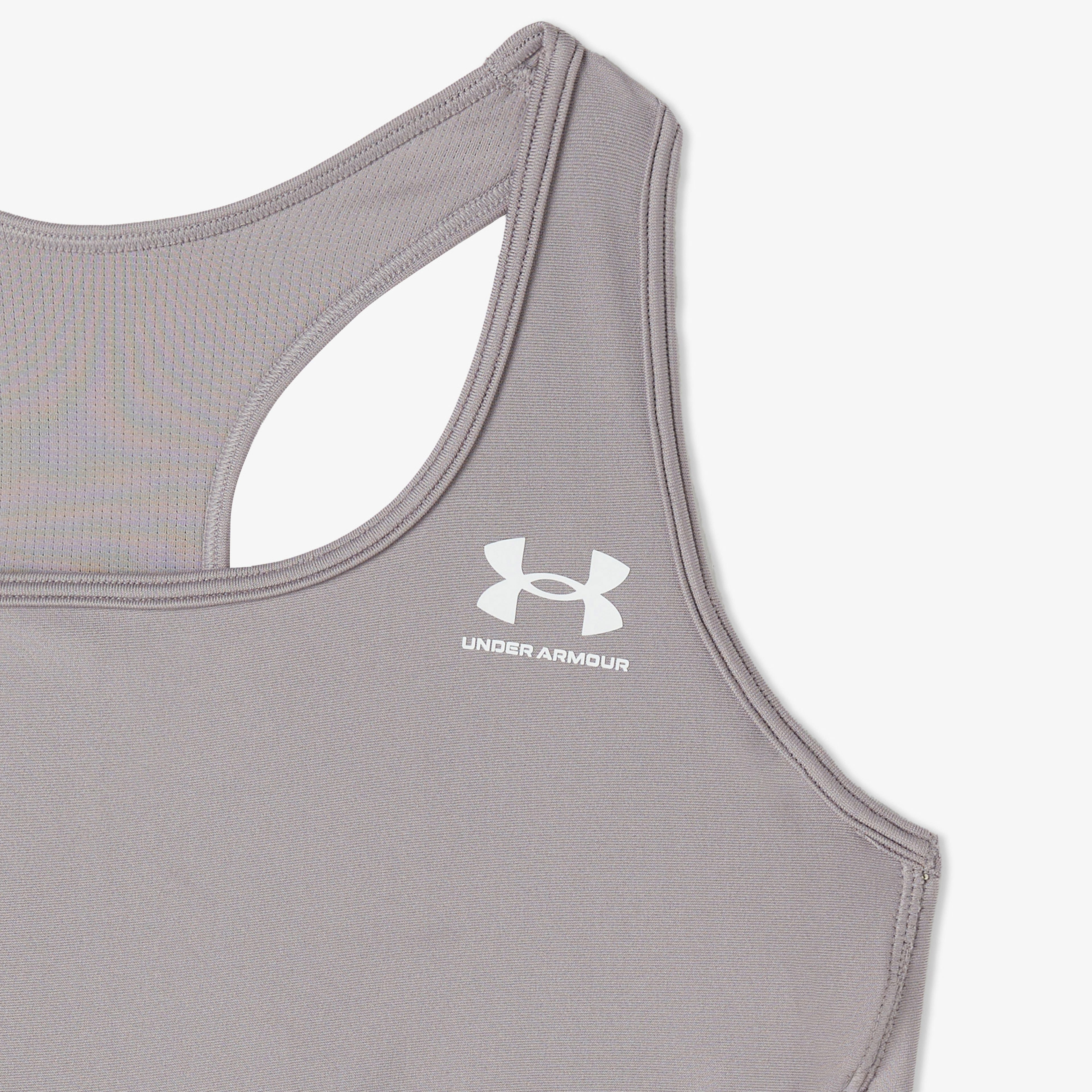 Under Armour HG Mid Branded Kadın Gri Spor Sütyeni