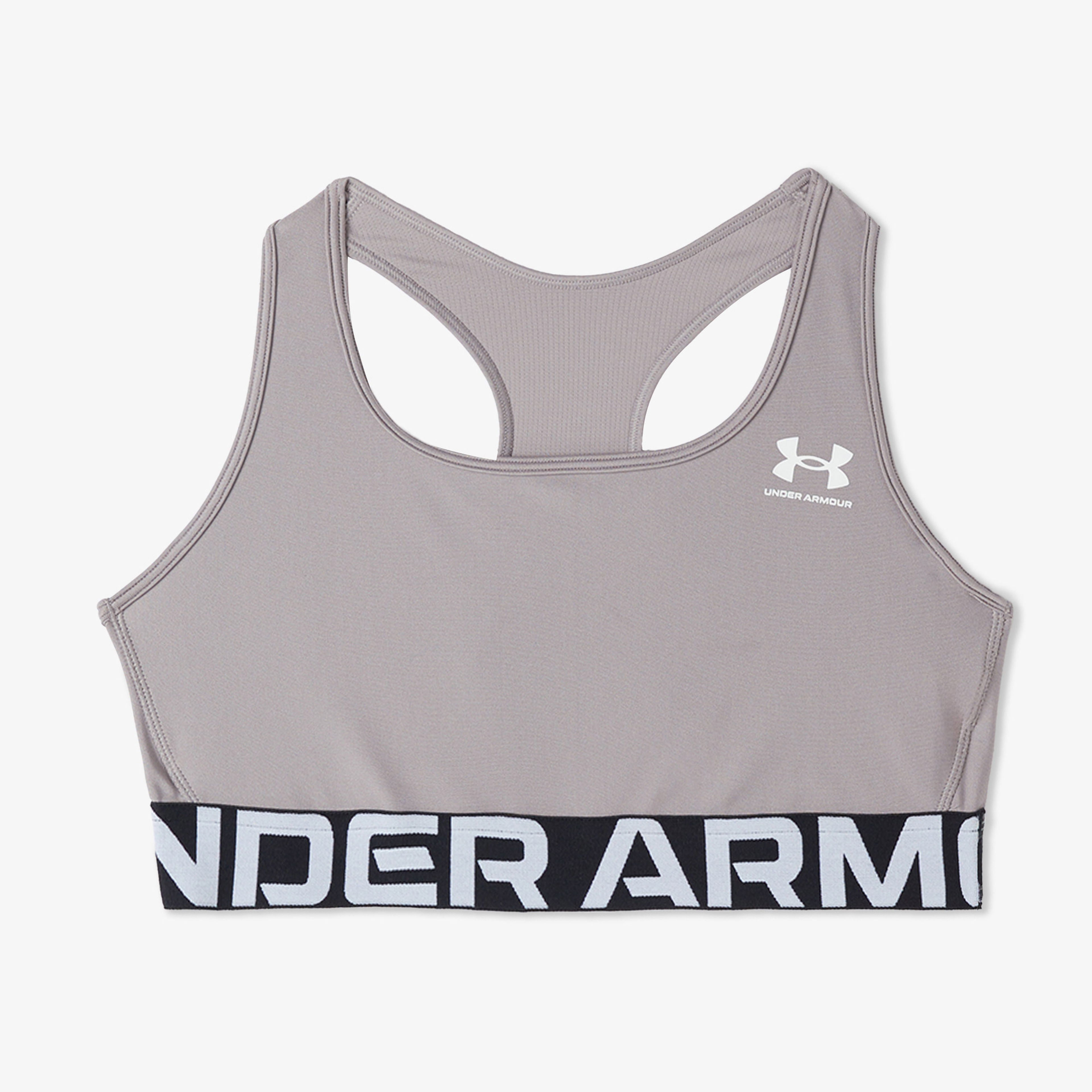 Under Armour HG Mid Branded Kadın Gri Spor Sütyeni
