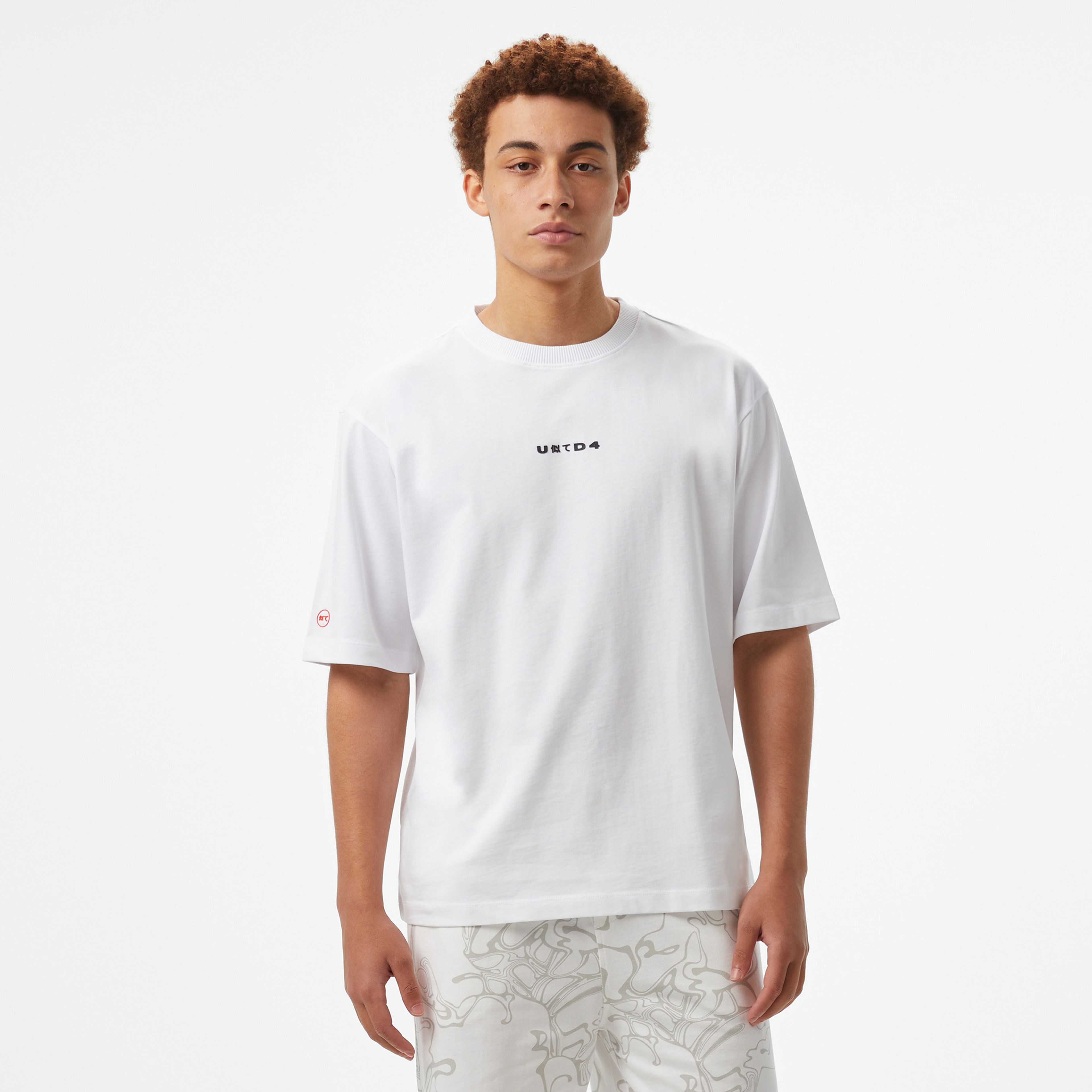 UNITED4 Comfort Erkek Beyaz T-Shirt