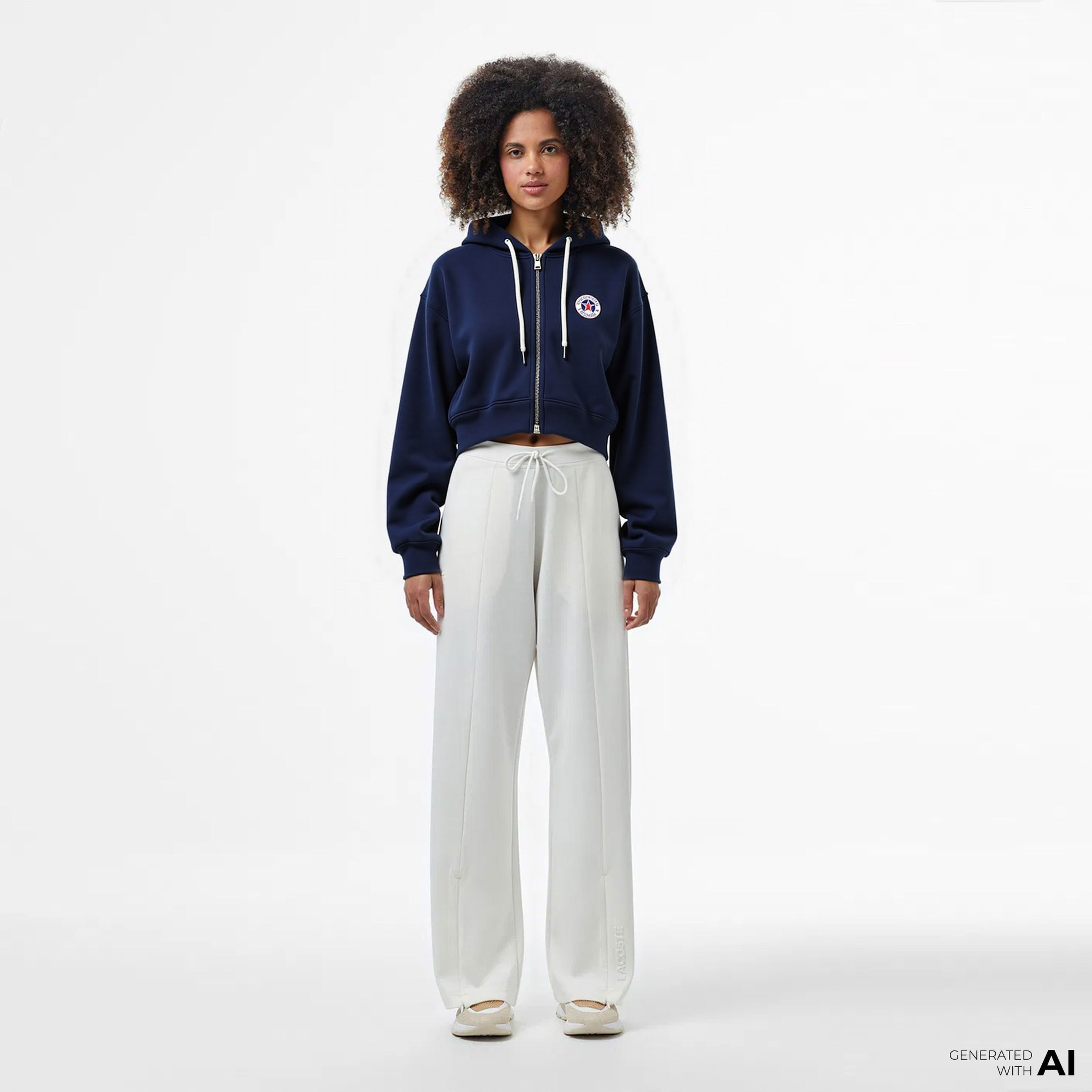 Converse Classic Kadın Fermuarlı Siyah Hoodie