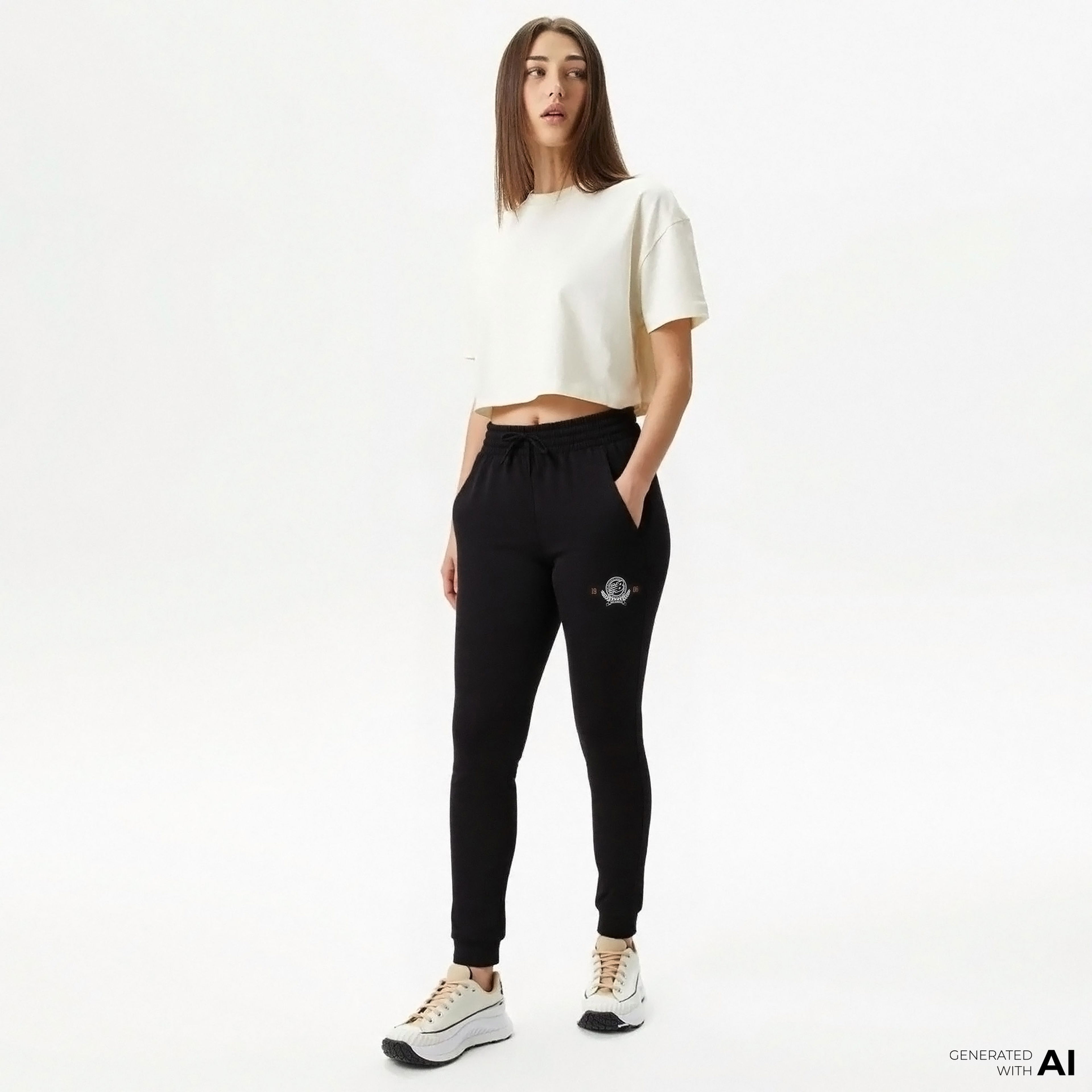 New Balance Lifestyle Kadın Siyah Eşofman Altı