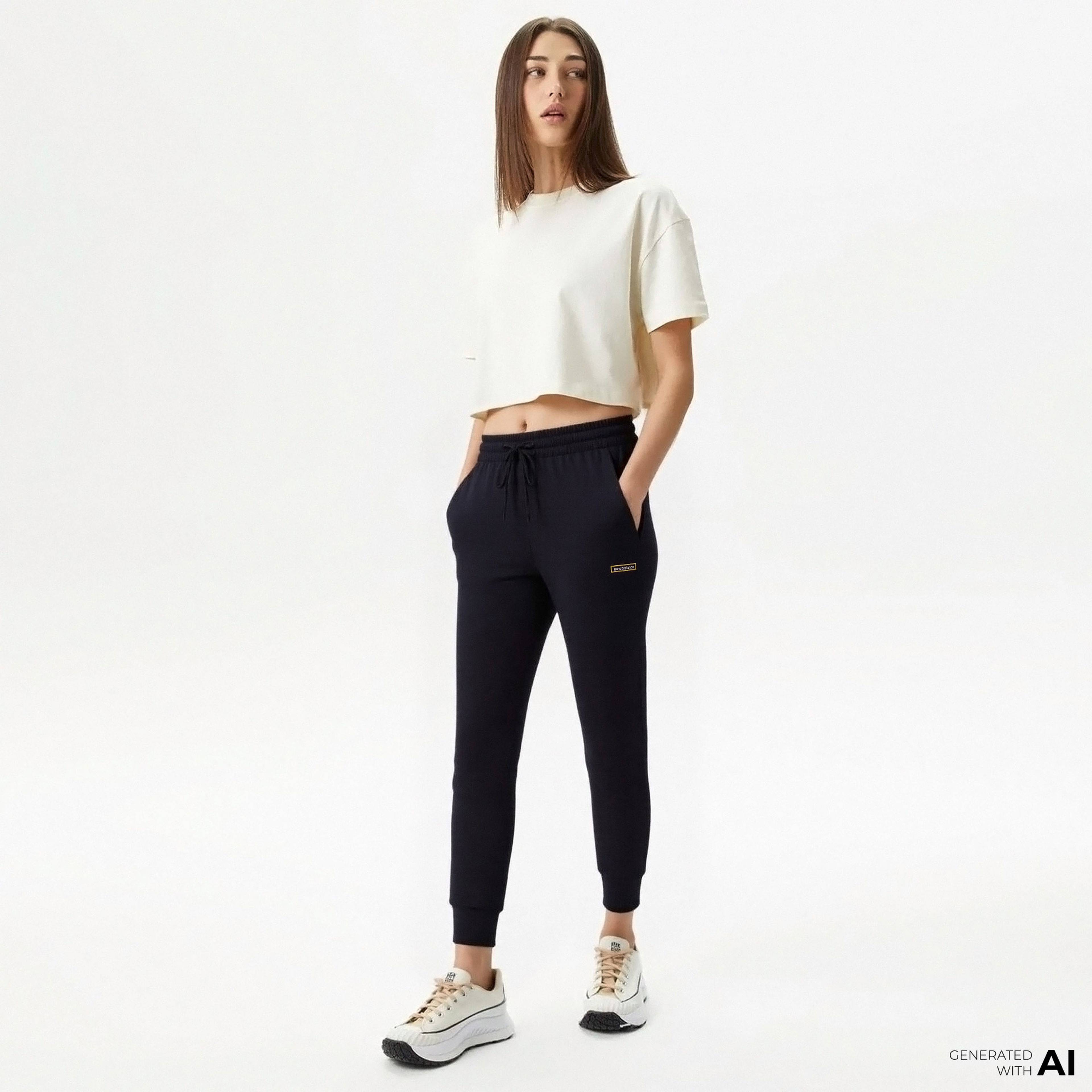 New Balance Lifestyle Kadın Siyah Eşofman Altı