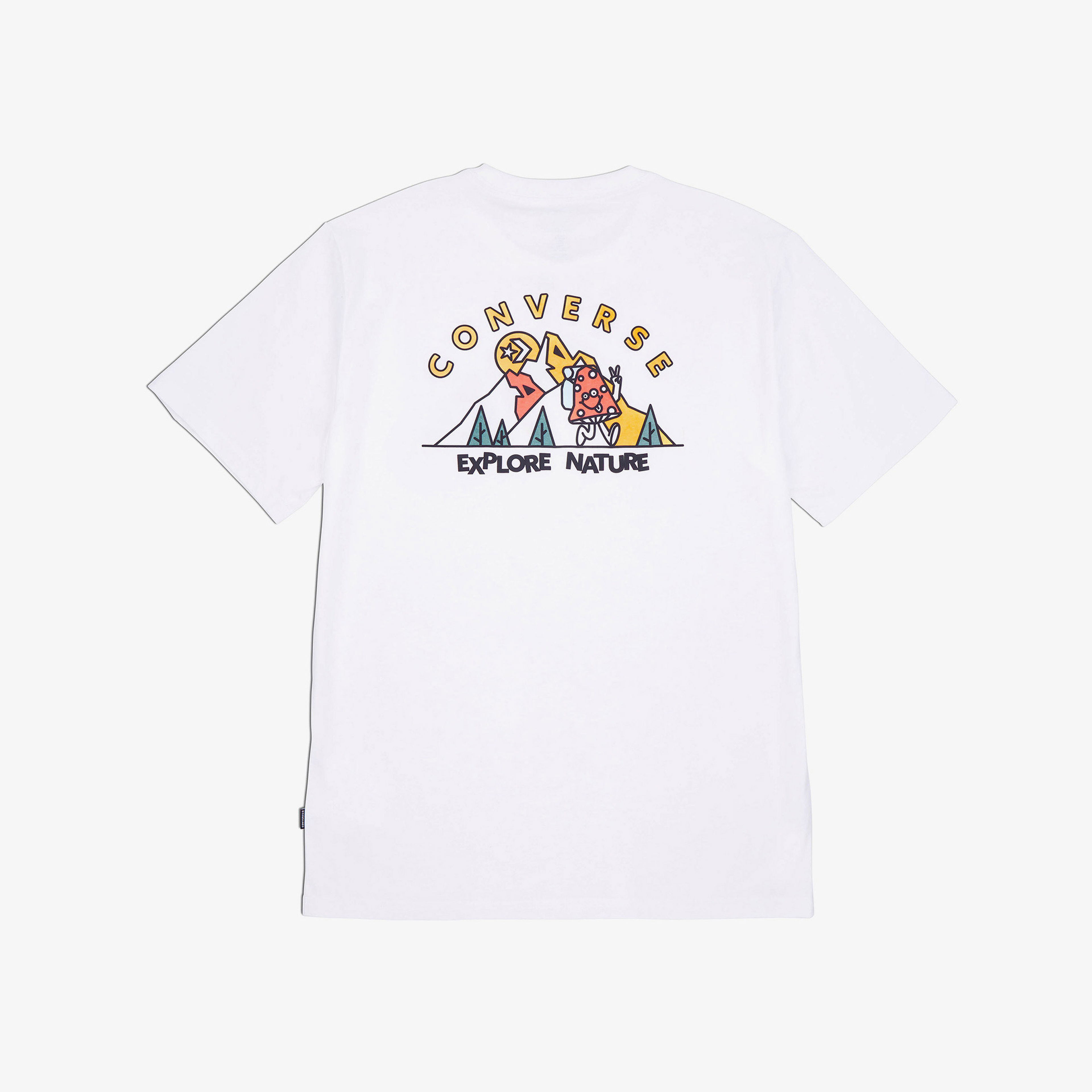Converse Wordmark Mountain Erkek Beyaz T-Shirt