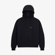 Converse Classic Kadın Siyah Yarım Fermuarlı Hoodie