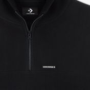 Converse Classic Kadın Siyah Yarım Fermuarlı Hoodie