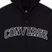 Converse Classic Erkek Fermuarlı Siyah Hoodie