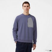 Converse Classic Erkek Loose Fit Mor Sweatshirt