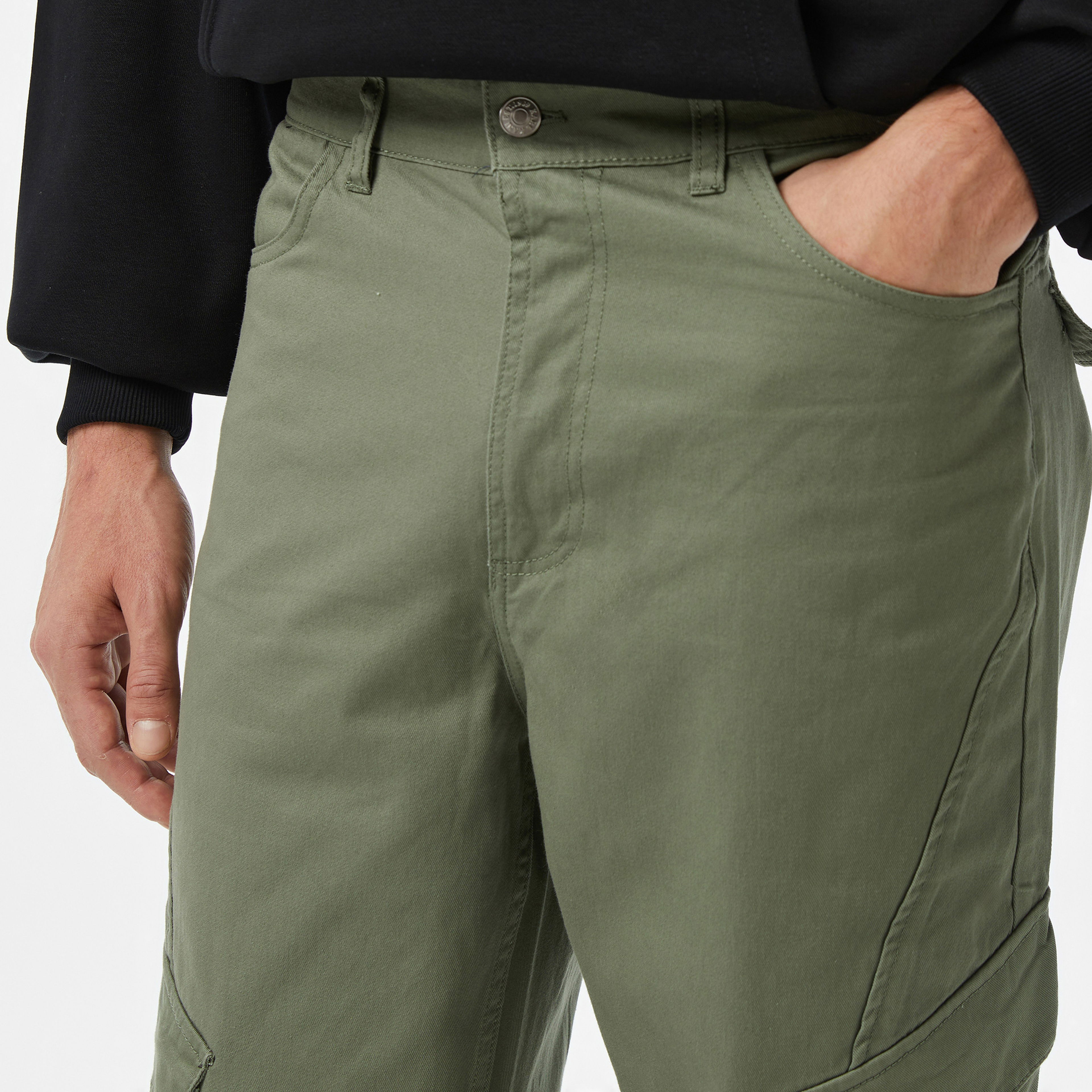Karl Kani Og Slanted Pocket Cargo Erkek Yeşil Pantolon