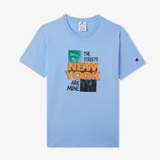 Champion Crewneck Çocuk Mavi T-Shirt