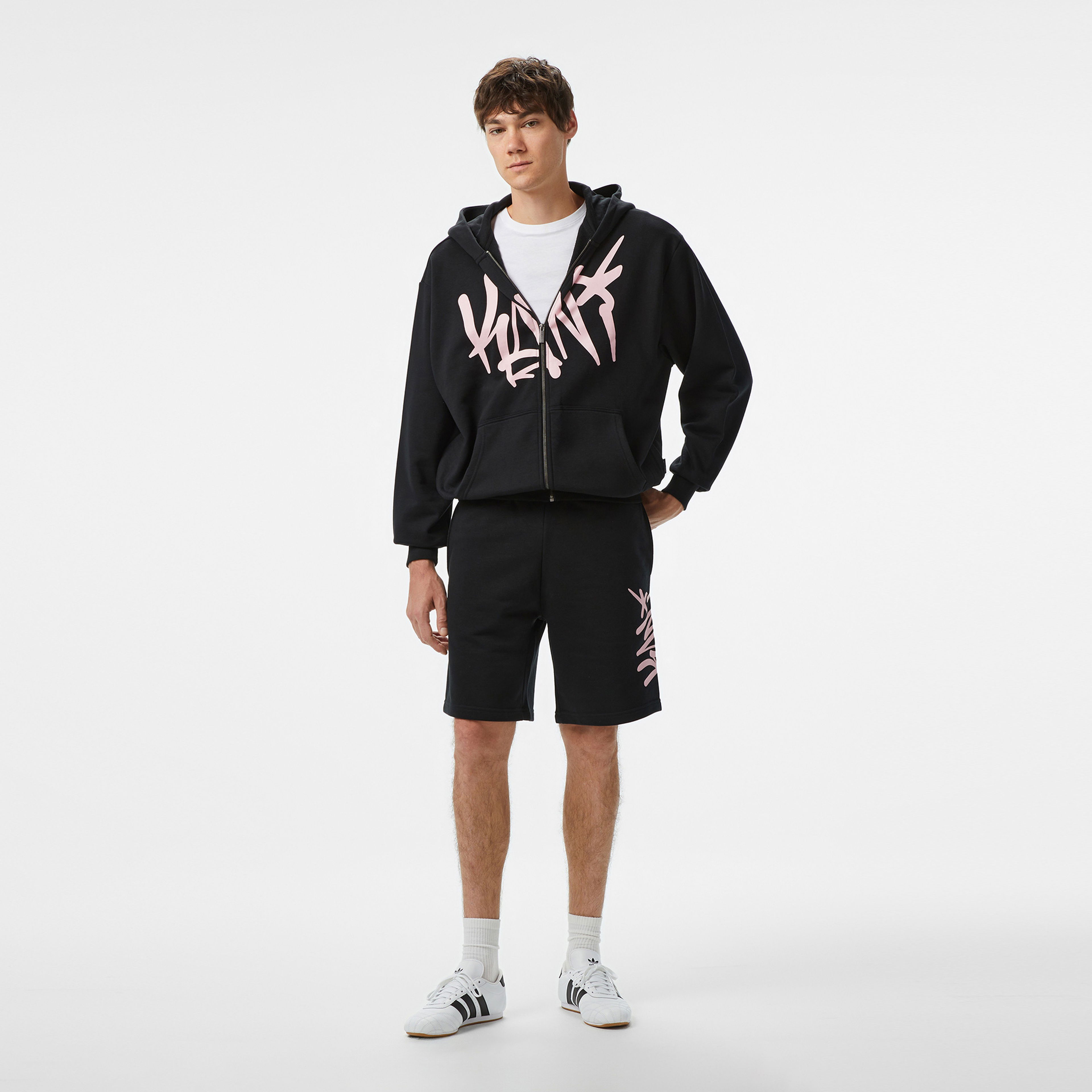 Karl Kani Woven Signature Erkek Siyah Hoodie