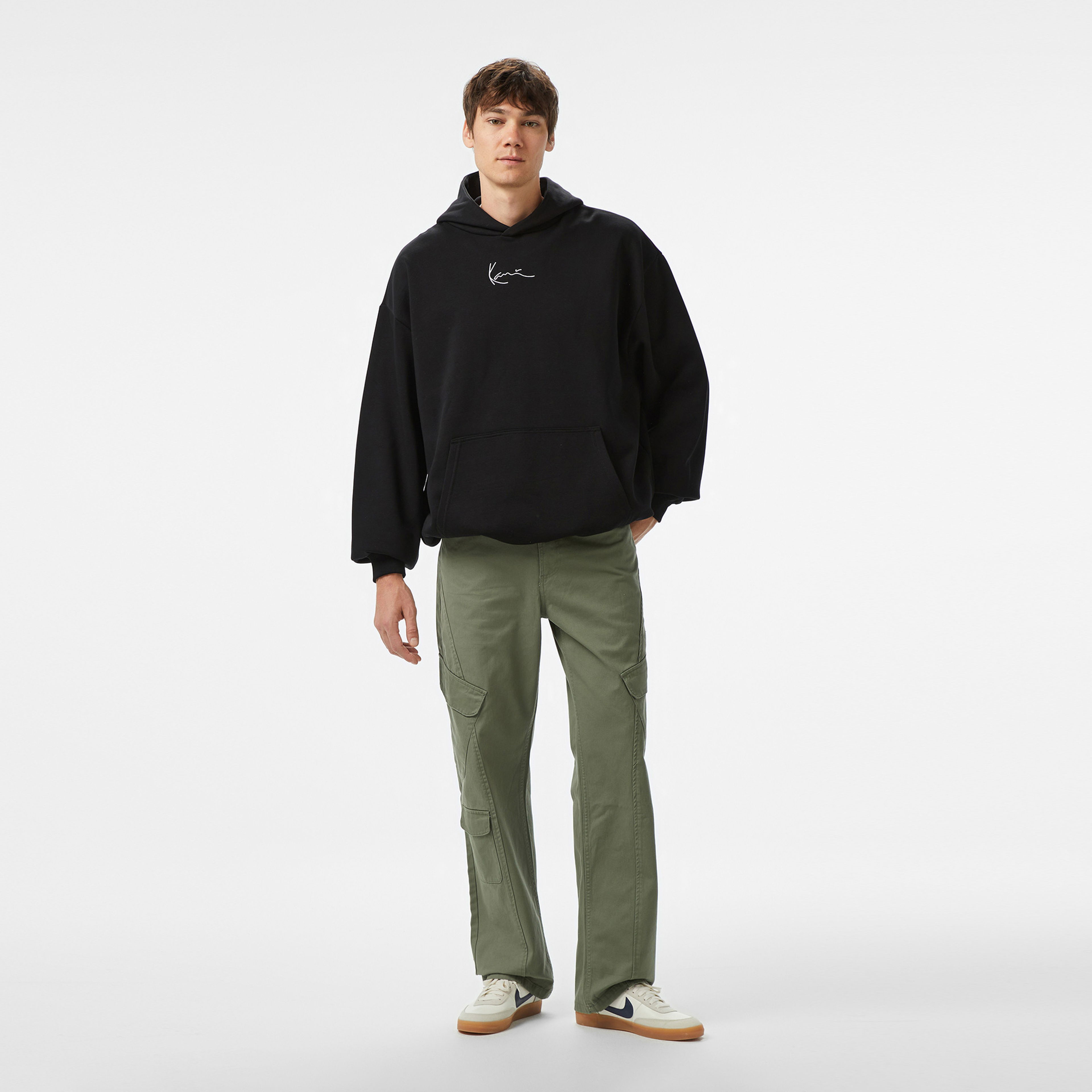 Karl Kani Small Signature Erkek Gri Hoodie
