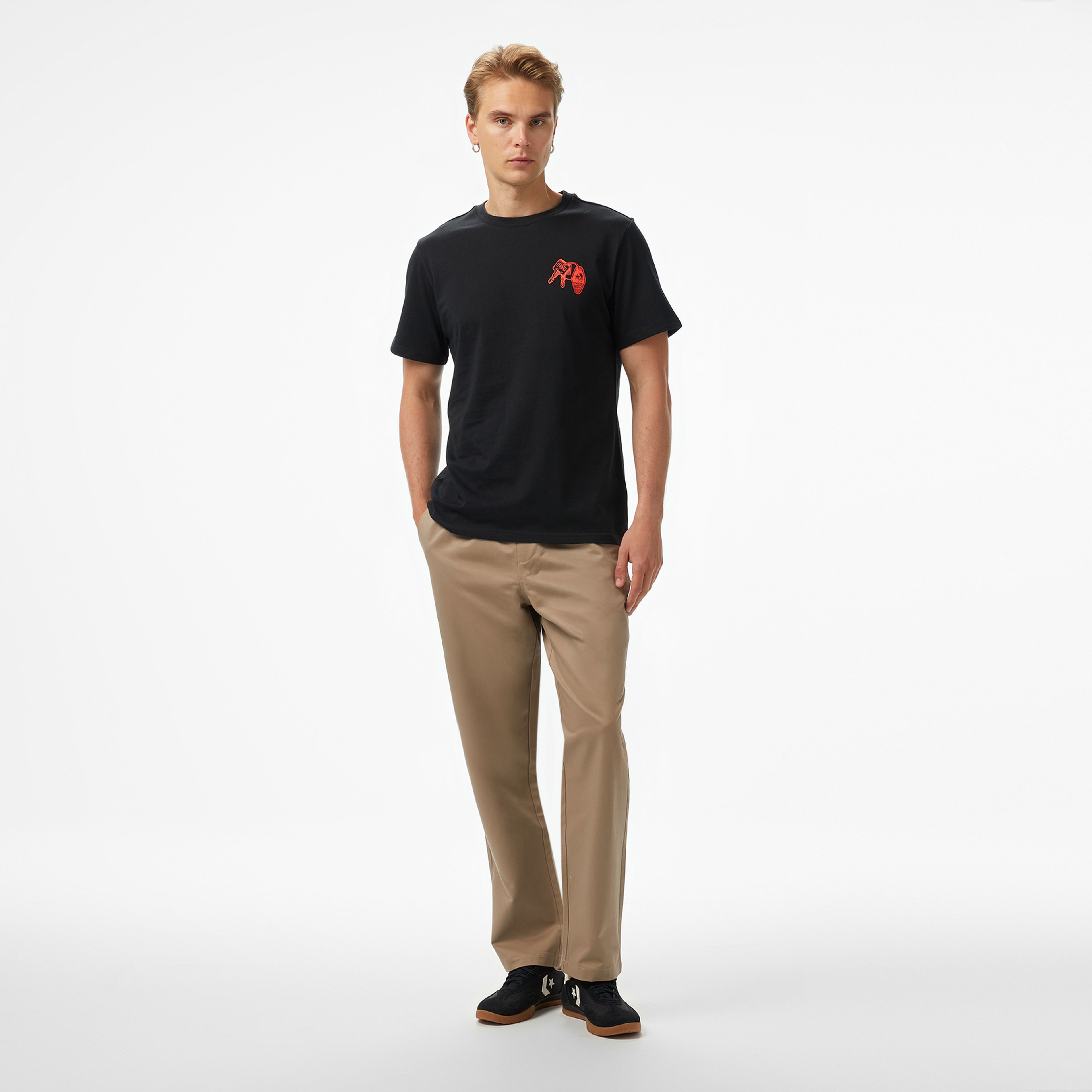 Converse Erkek Siyah T-Shirt