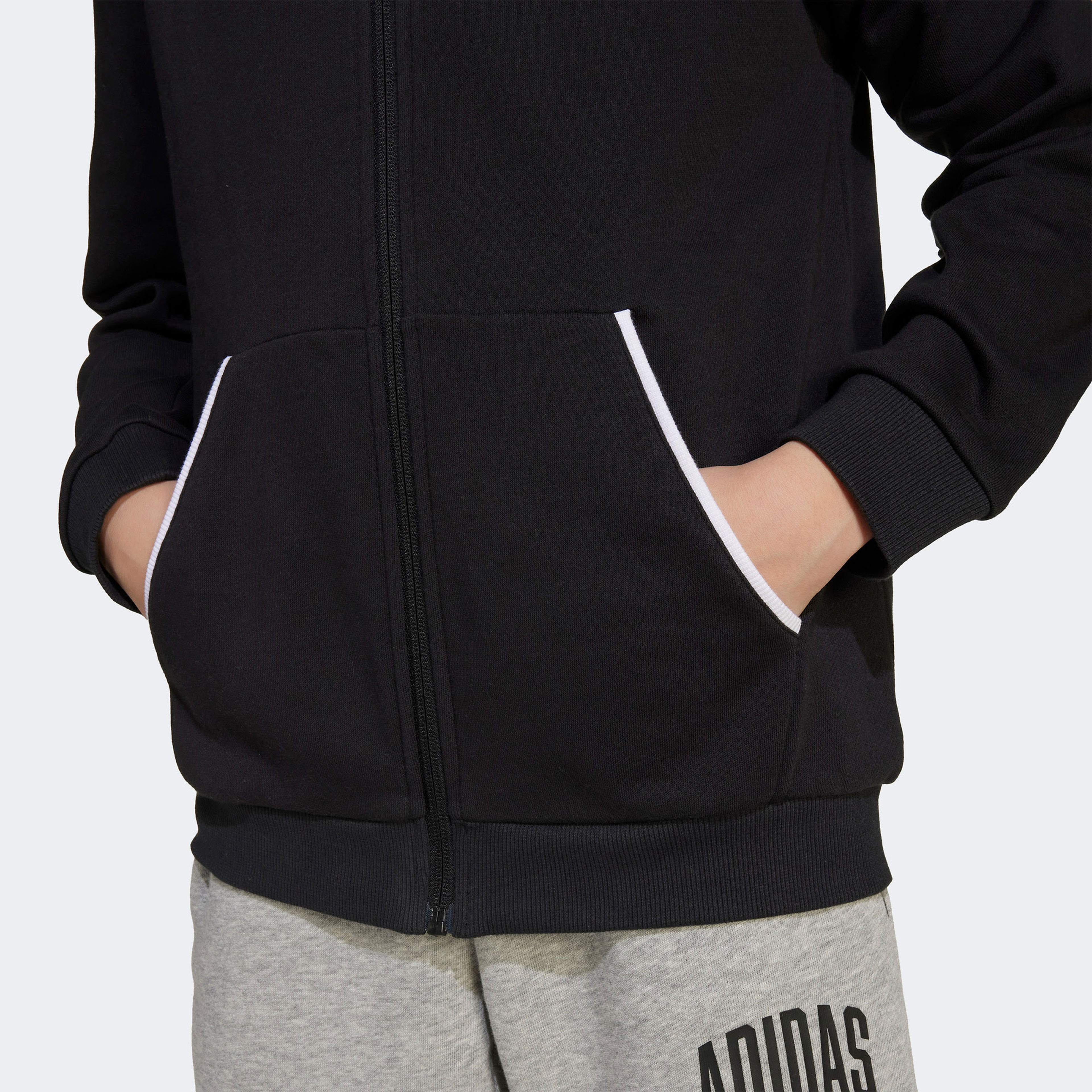 adidas Seasonal Essentials Collegiate Çocuk Siyah Ceket