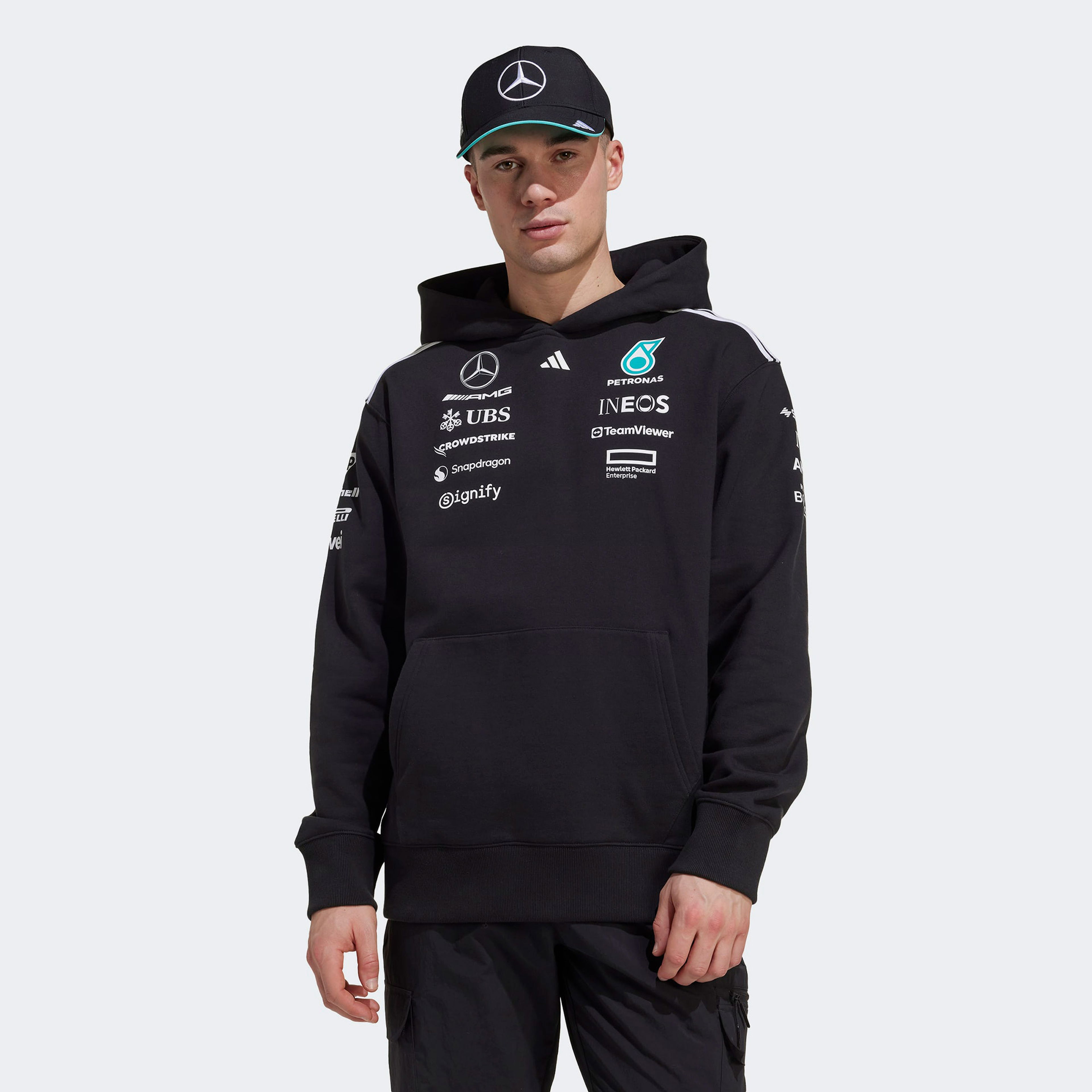adidas Mer Tm Hood M Erkek Siyah Sweatshirt