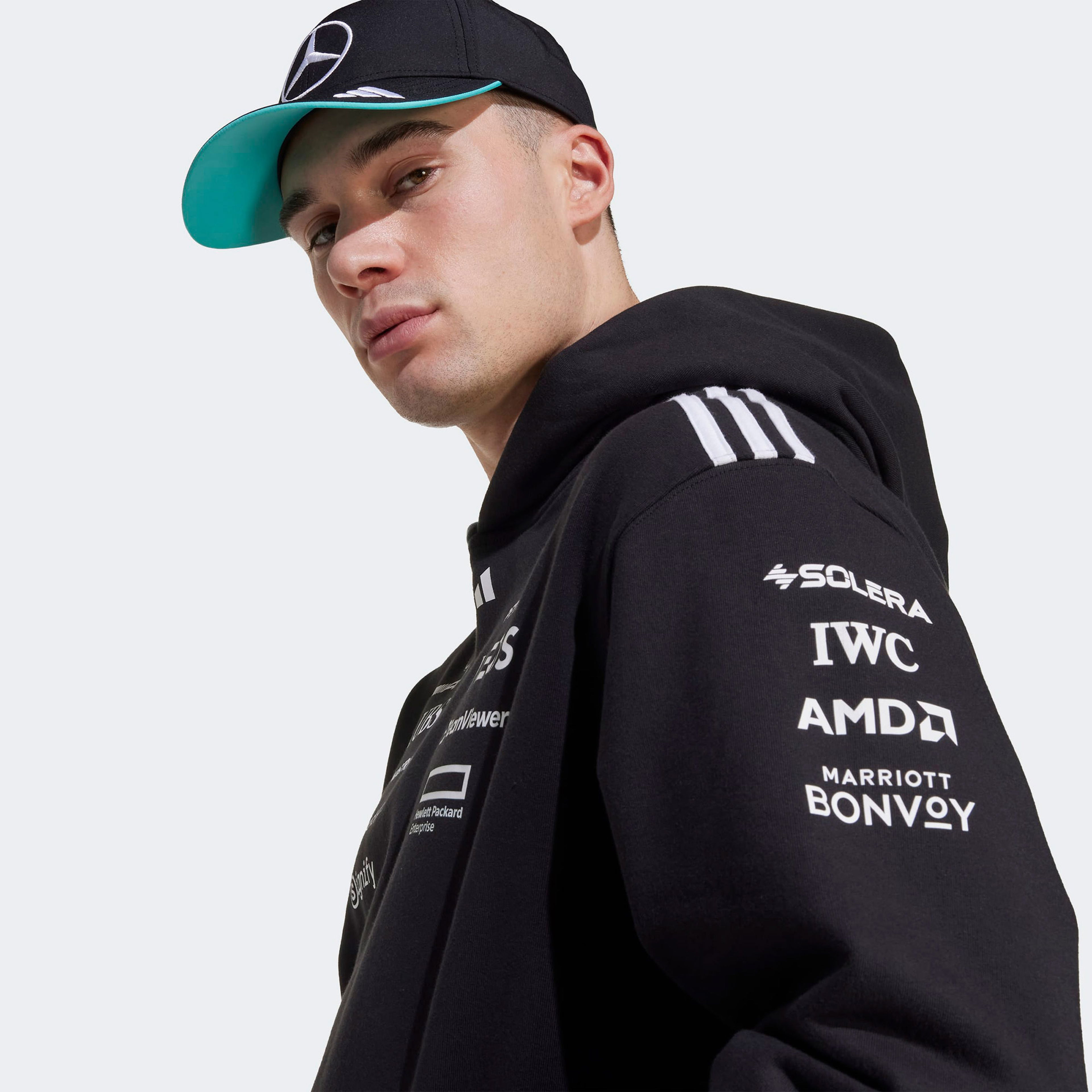 adidas Mer Tm Hood M Erkek Siyah Sweatshirt