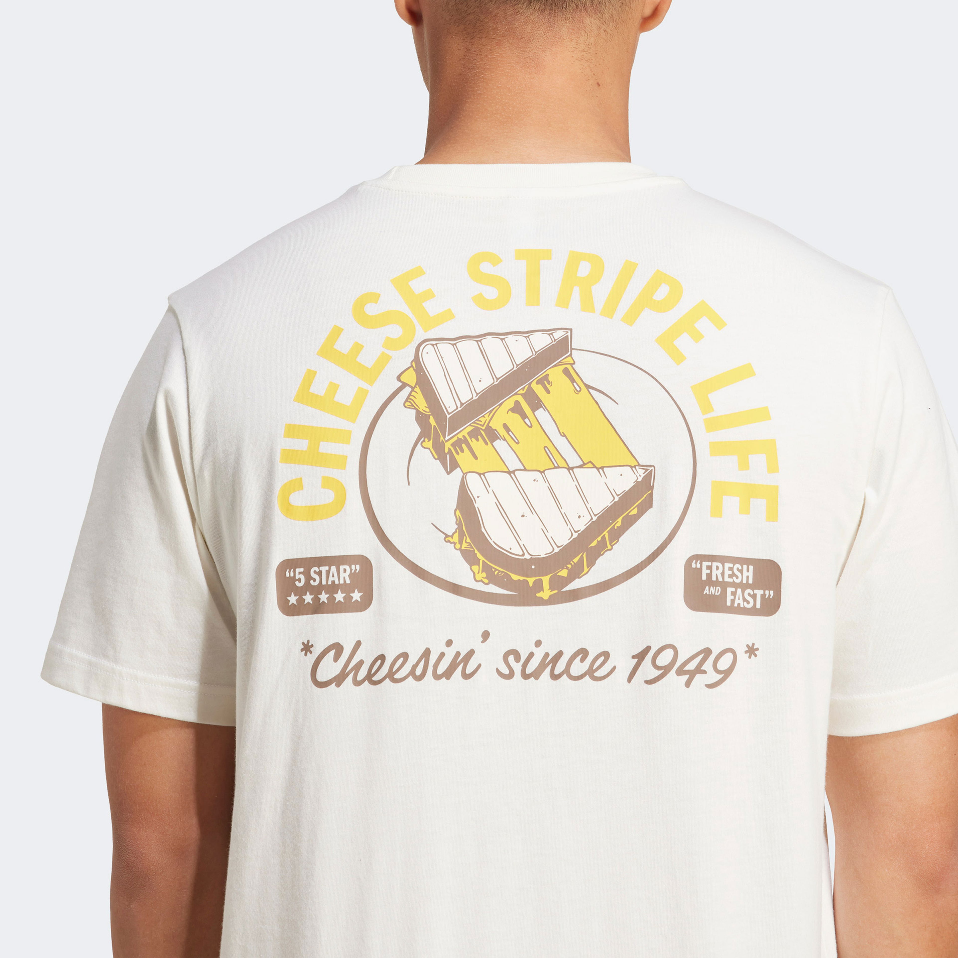 adidas M Cheese Erkek Beyaz T-Shirt
