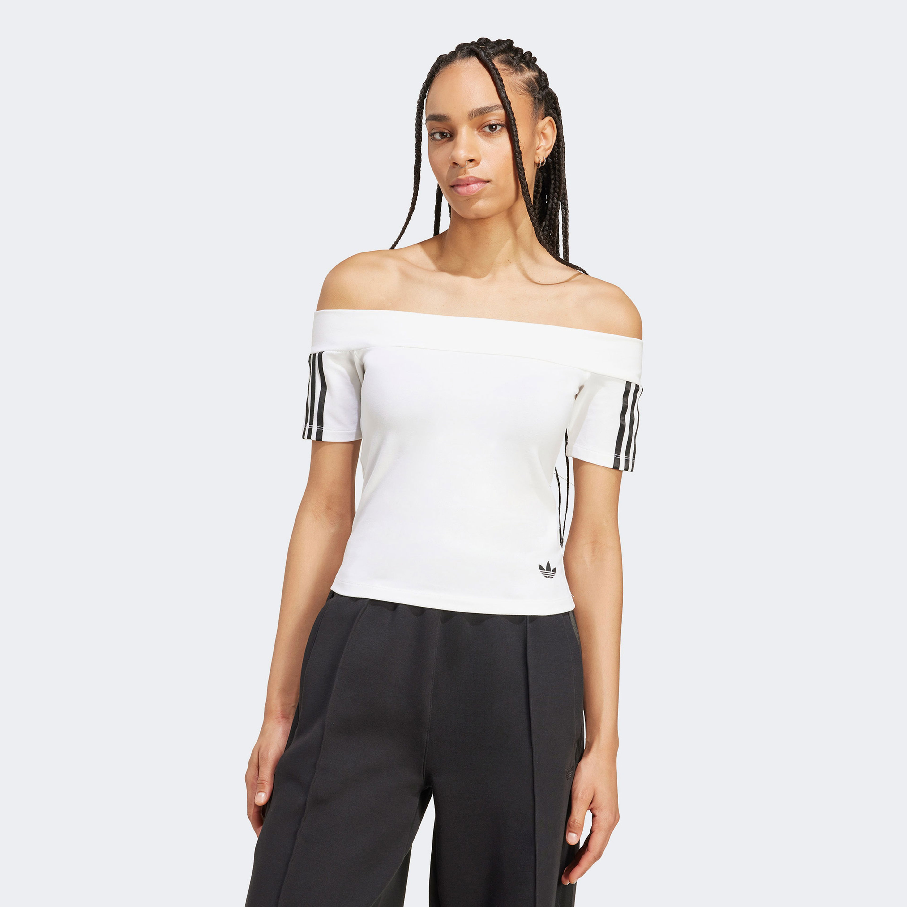 adidas Bandeau Ss Kadın Beyaz T-Shirt