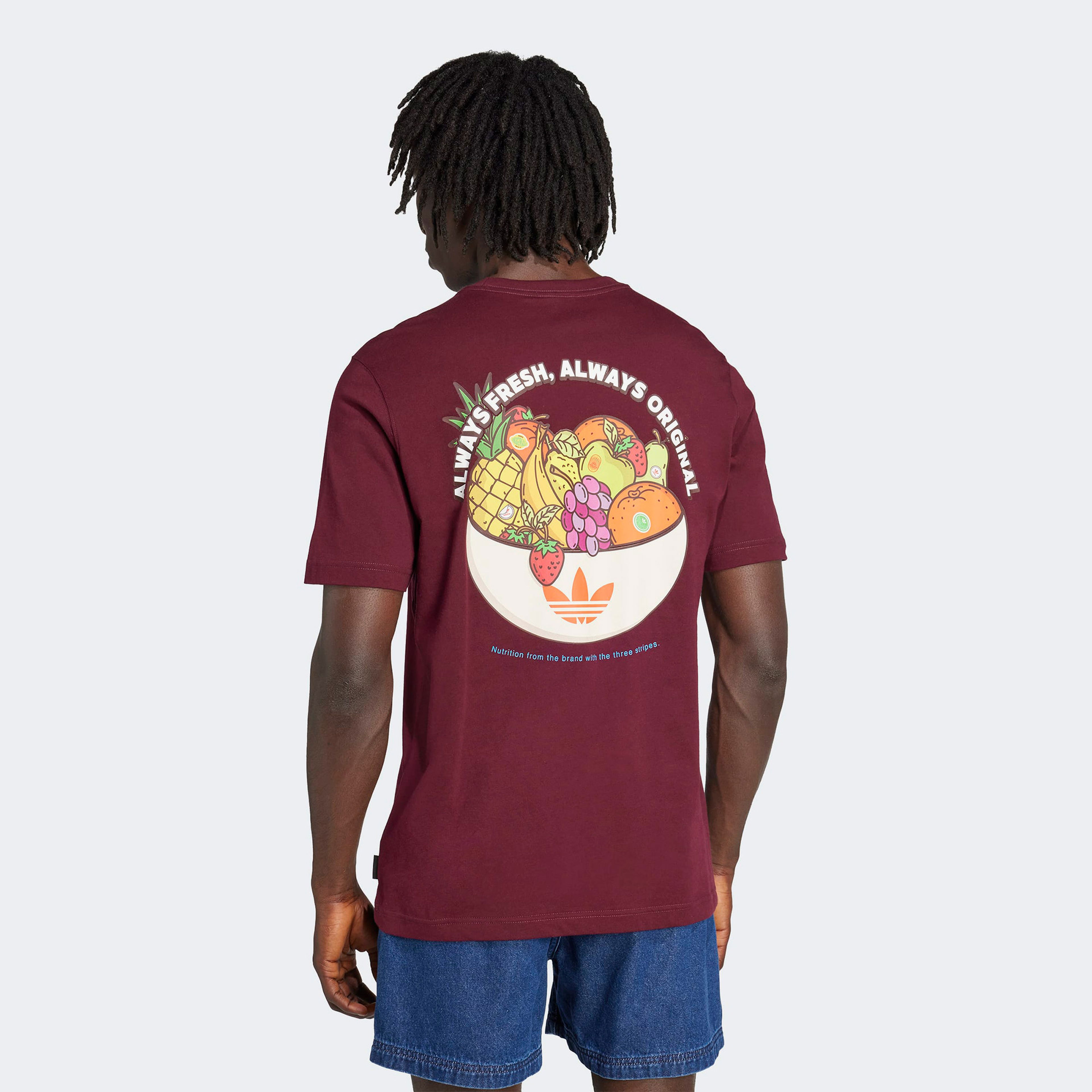 adidas Graphic Lo Ss T Erkek Bordo T-Shirt
