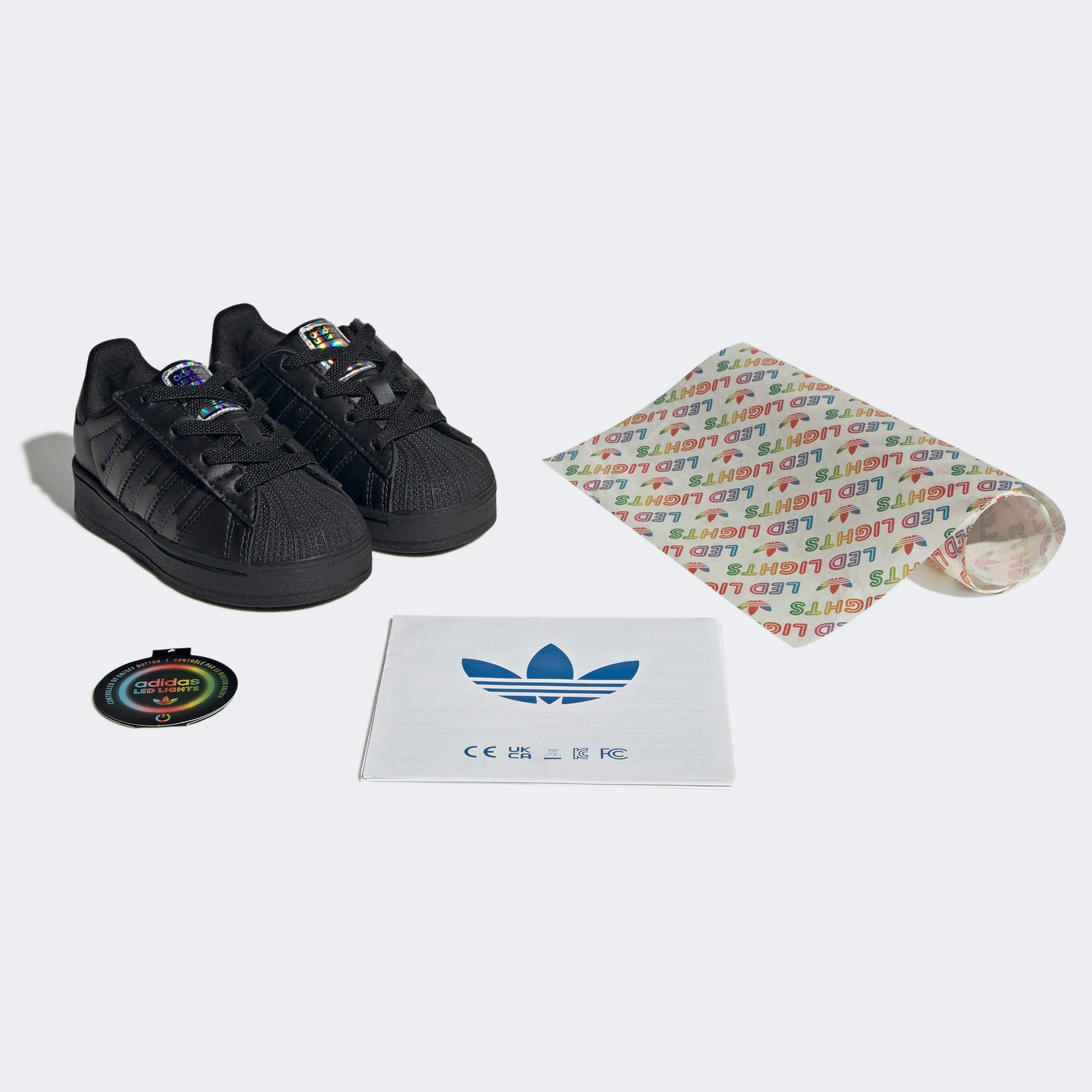 adidas Superstar Led Lights Cf El I Çocuk Siyah Spor Ayakkabı