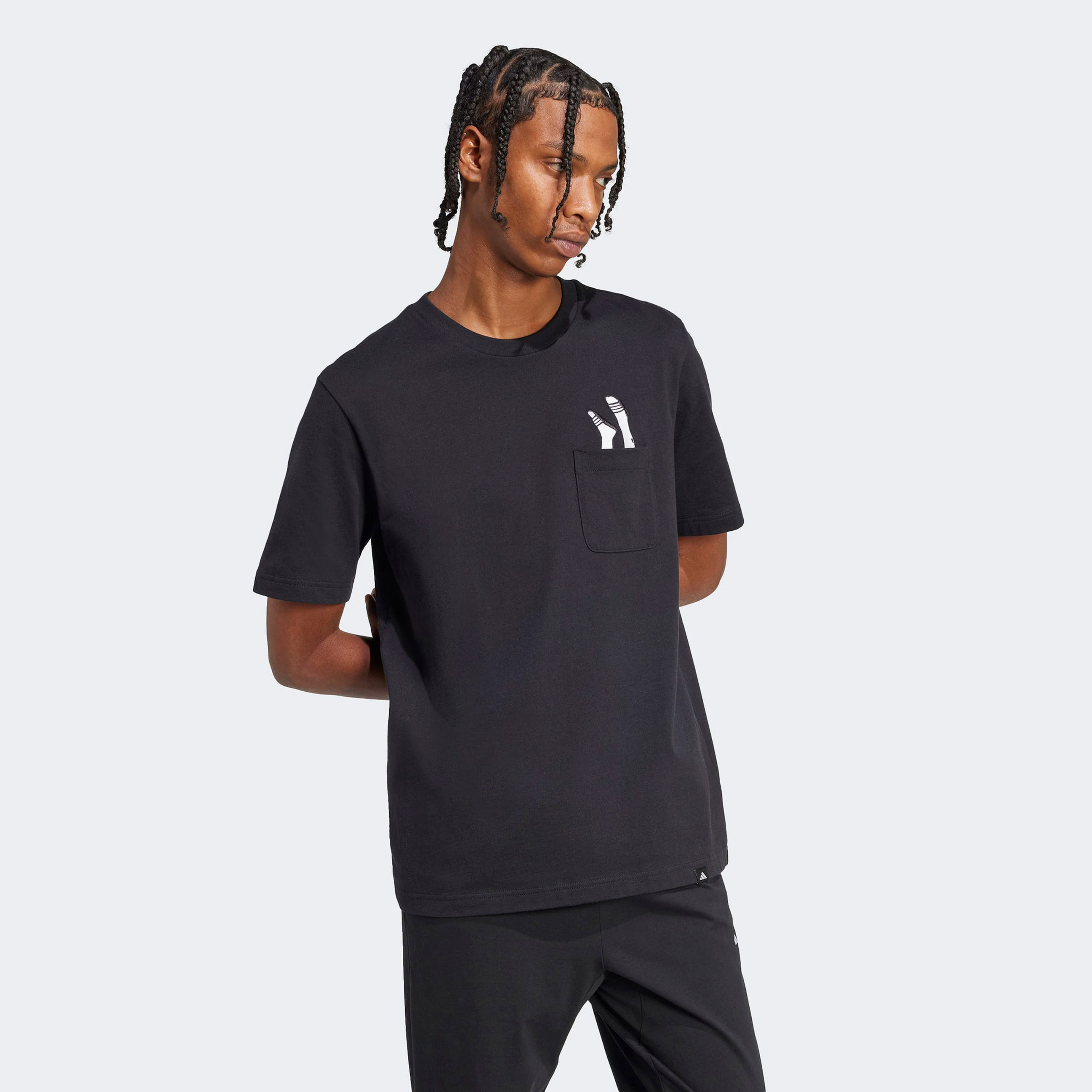adidas Slide Erkek Siyah T-Shirt